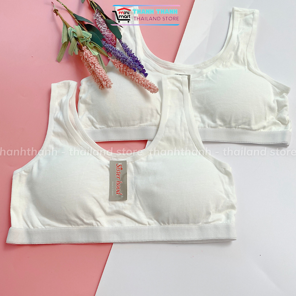 Áo lót học sinh Sisterhood Thái Lan 653 , áo ngực bra Free Size (34, 36)