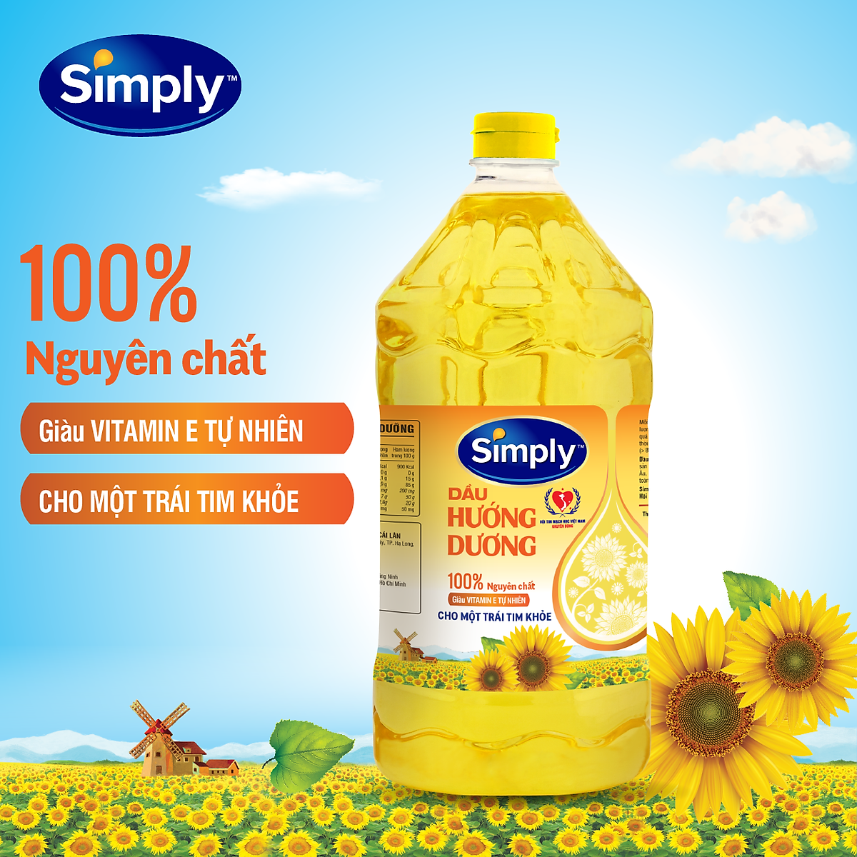 Dầu hướng dương Simply (2L)
