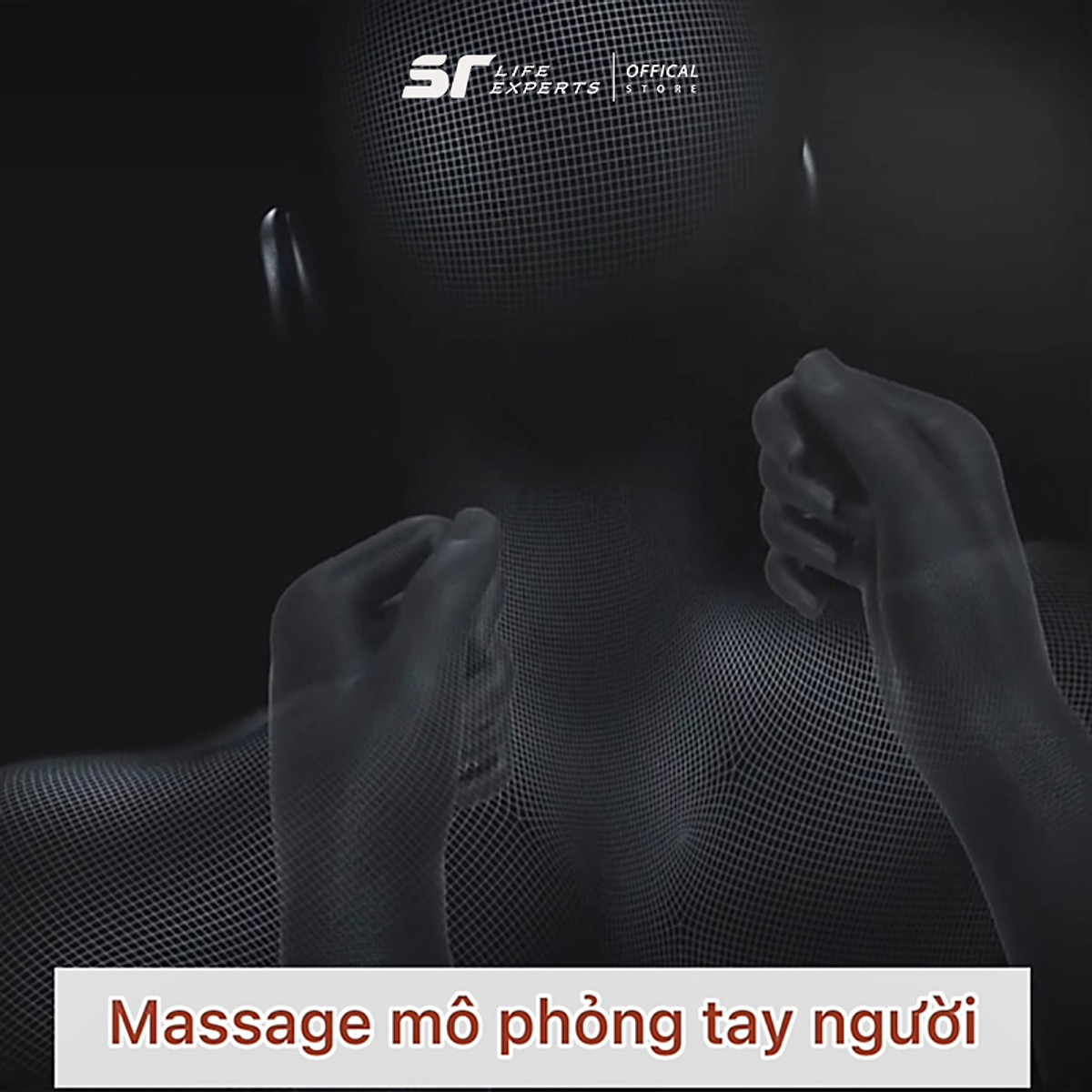 Gối Tựa Đầu Ô Tô Tích Hợp Massage 6 Chế Độ Cao Cấp, Gối Kê Cổ Cao Su Non , Chống Đau Mỏi Cổ Vai Cột Sống Lưng - Sairui