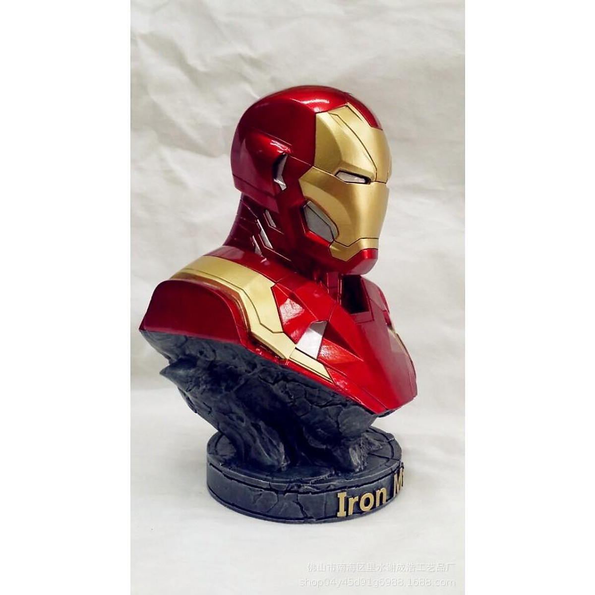 Hàng Loại 1  Mô Hình Avenger Tượng bán thân Ironman  người sắt  cao 30  cm rộng 20cm nặng 15 Kg  Figure Avenger  Hộp carton