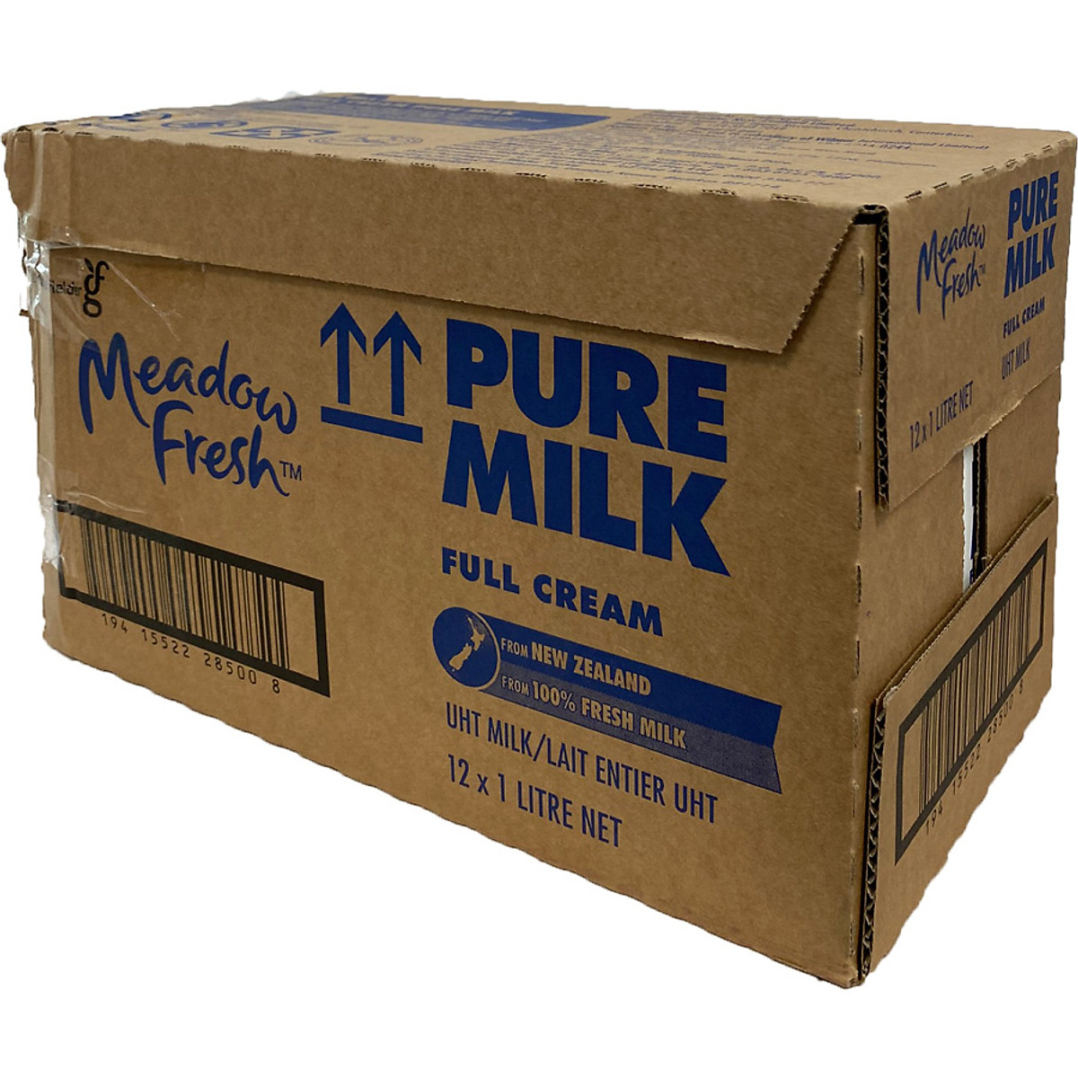Thùng 12 hộp Sữa tươi tiệt trùng nguyên kem Meadow Fresh 1L hàng New Zealand