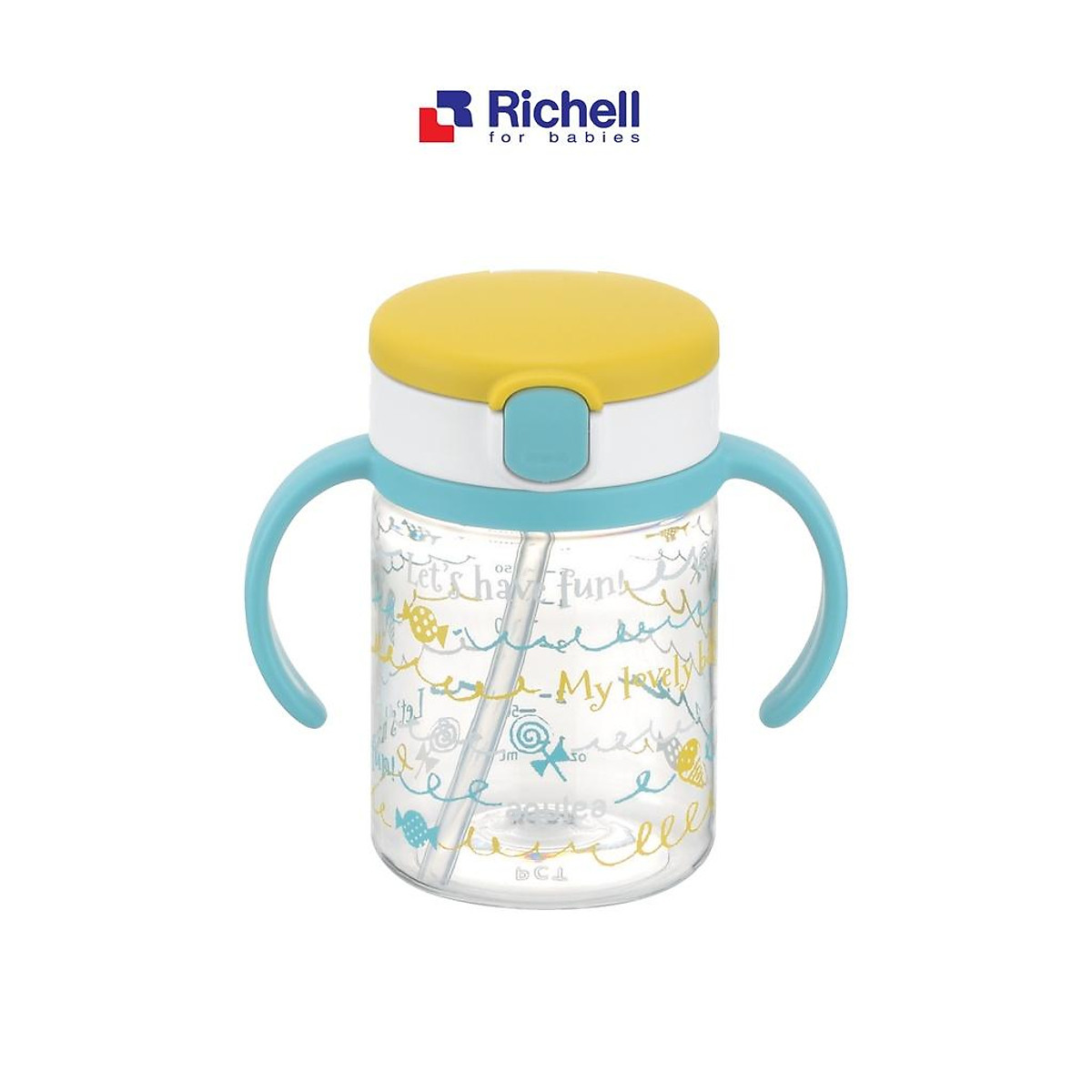 Bình ống hút AQ Richell Nhật Bản 200ml | Baby