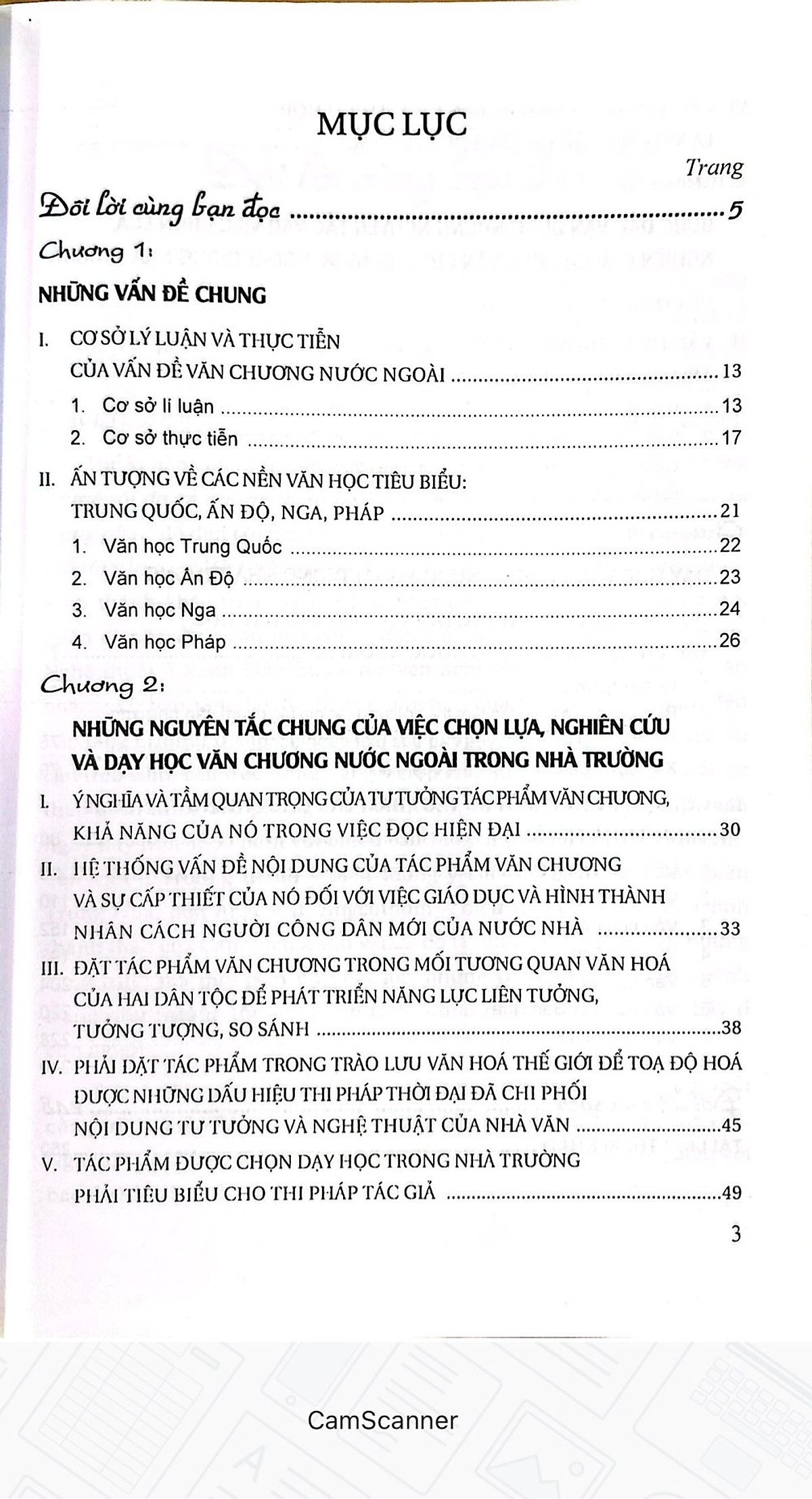 Phương Pháp Nghiên Cứu Và Tiếp Nhận Văn Chương Nước Ngoài Trong Nhà TRường.