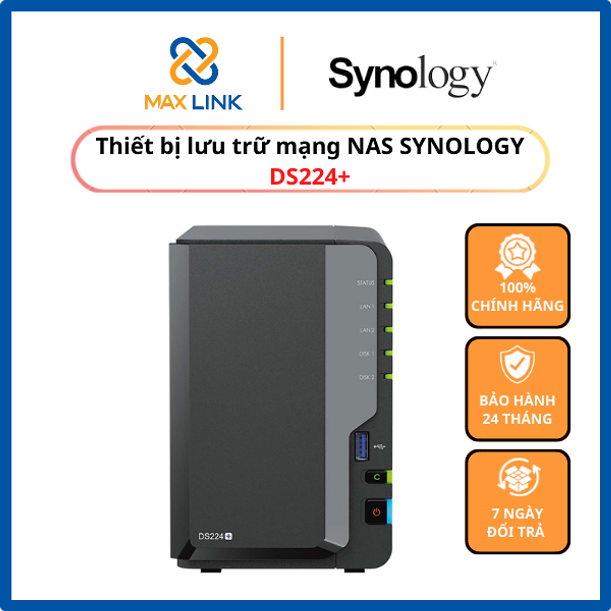 Mua Thiết Bị Lưu Trữ Nas Synology Ds224+ - Hàng Chính Hãng Tại Công Nghệ  Thông Tin Shop | Tiki