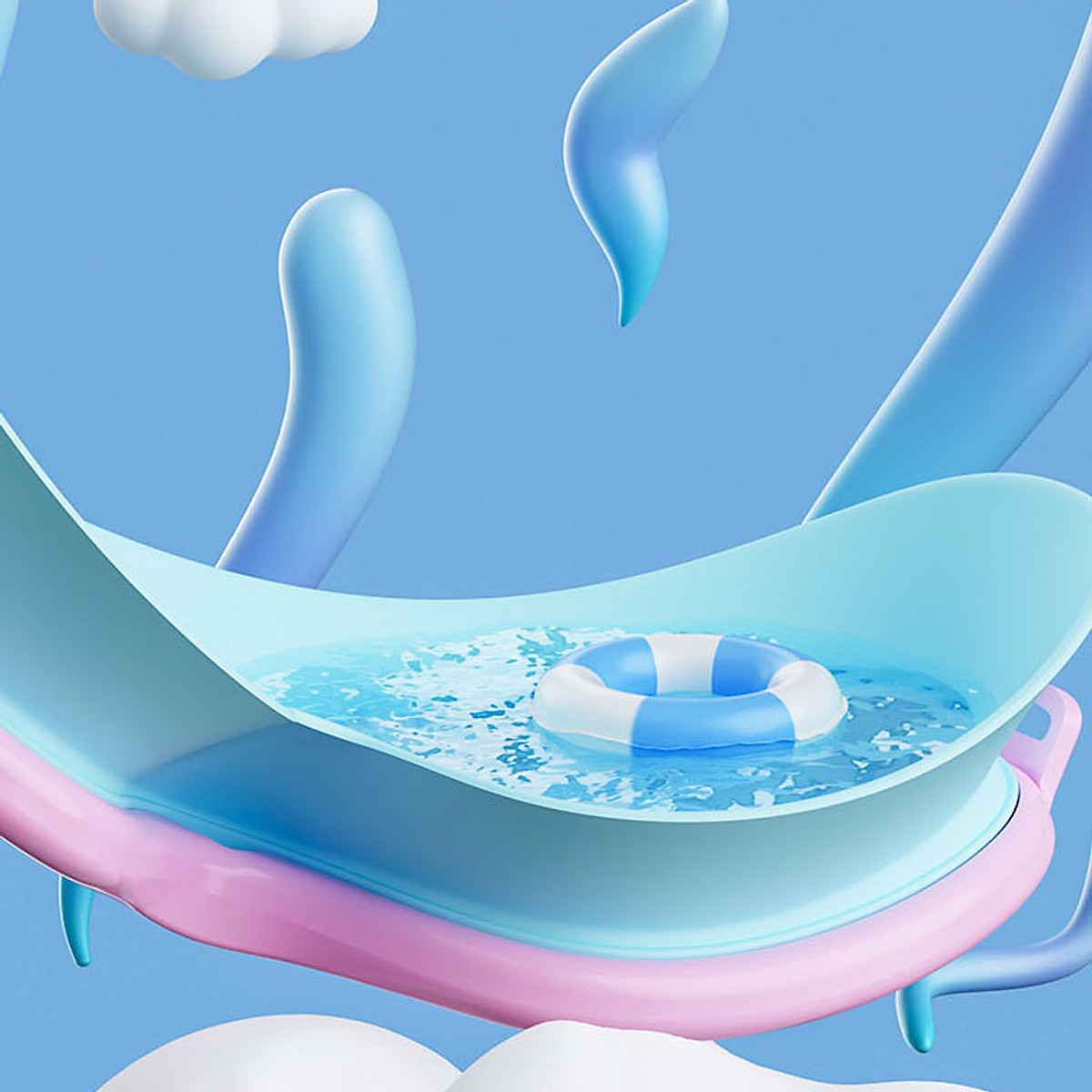 Kính bơi trẻ em chống tia UV bản rộng góc nhìn 180 độ Cleacco SG1885 dây đeo silicone êm ái , không kích ứng , an toàn với trẻ em - Hàng chính hãng Boro Sport