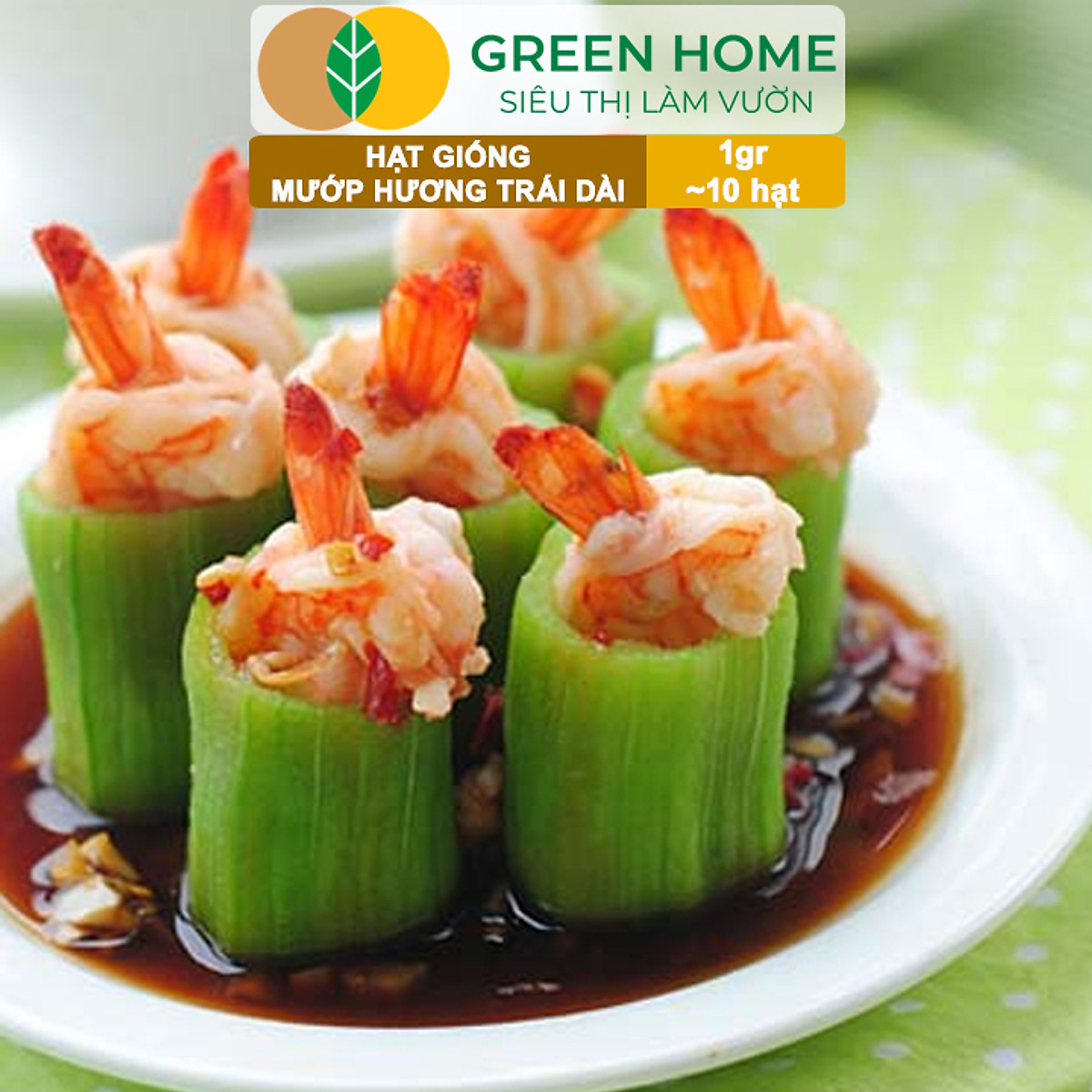 Hạt Giống Mướp Hương Greenhome, Gói 1gr~10 Hạt, Dễ Trồng Quanh Năm, Nảy Mầm Cao, Thu Hoạch Nhanh, Năng Suất Cao T16