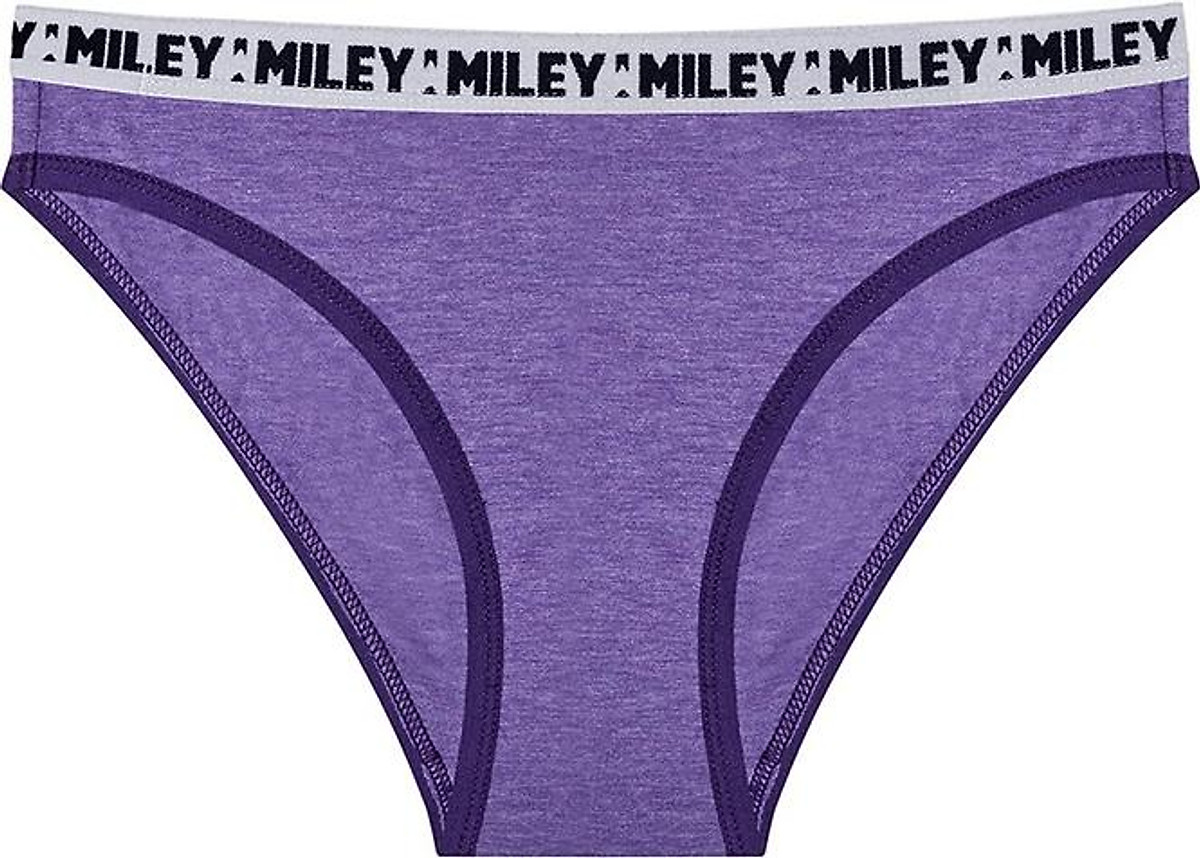 Combo 5 Quần Lót Nữ Melange Bikini Basic Miley Lingerie - Giao màu ngẫu nhiên (trắng - tím)