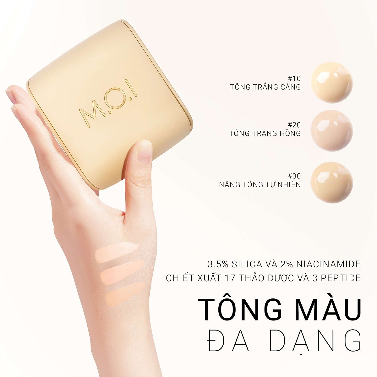Phấn Nước M.O.I 5M BABY SKIN CUSHION Hồ Ngọc Hà (Chính Hãng)