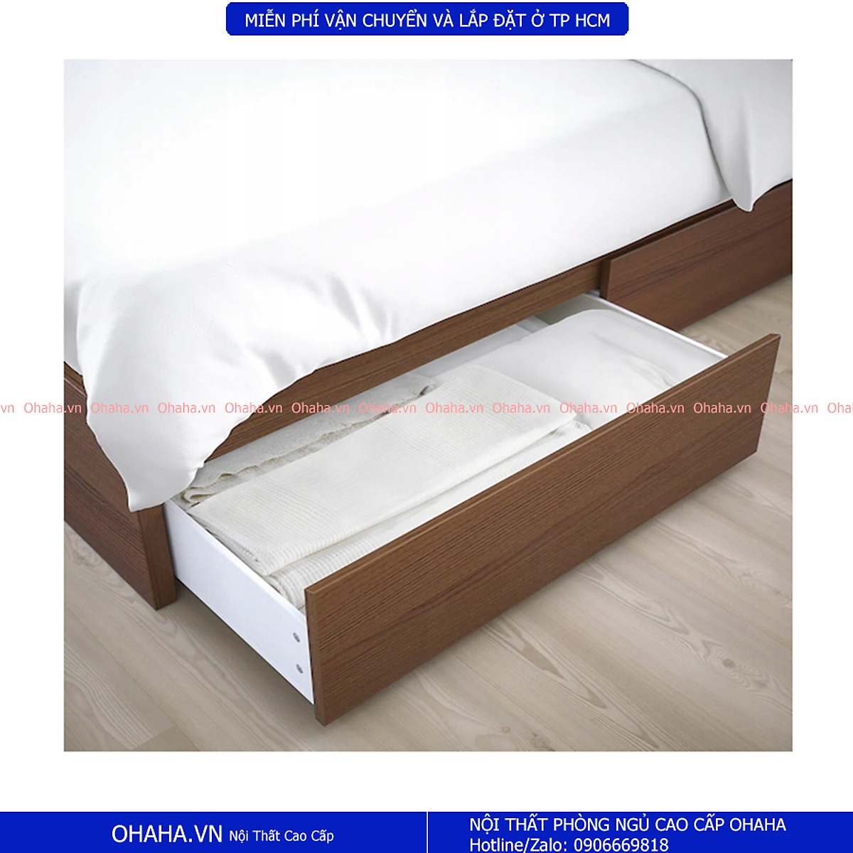 Giường Ngủ Cao Cấp Ohaha Phong Cách Bắc Mỹ