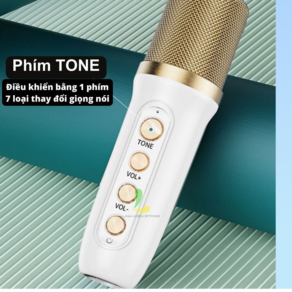Loa Bluetooth Karaoke Su-Yosd YS104 - Loa xách tay mini chất liệu nhựa cao cấp, công suất 6W và micro không dây - Hàng nhập khẩu