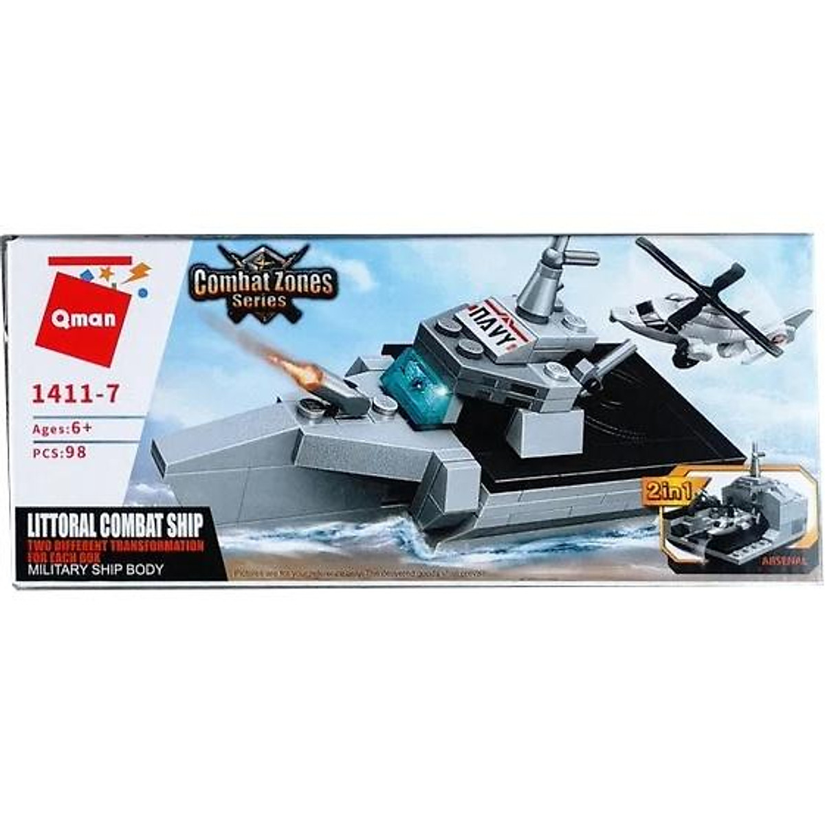 Mua Bộ Đồ Chơi Xếp Hình QMAN 1411 – TÀU TUẦN DƯƠNG BIỂN 710 Mảnh Ghép 8 ...