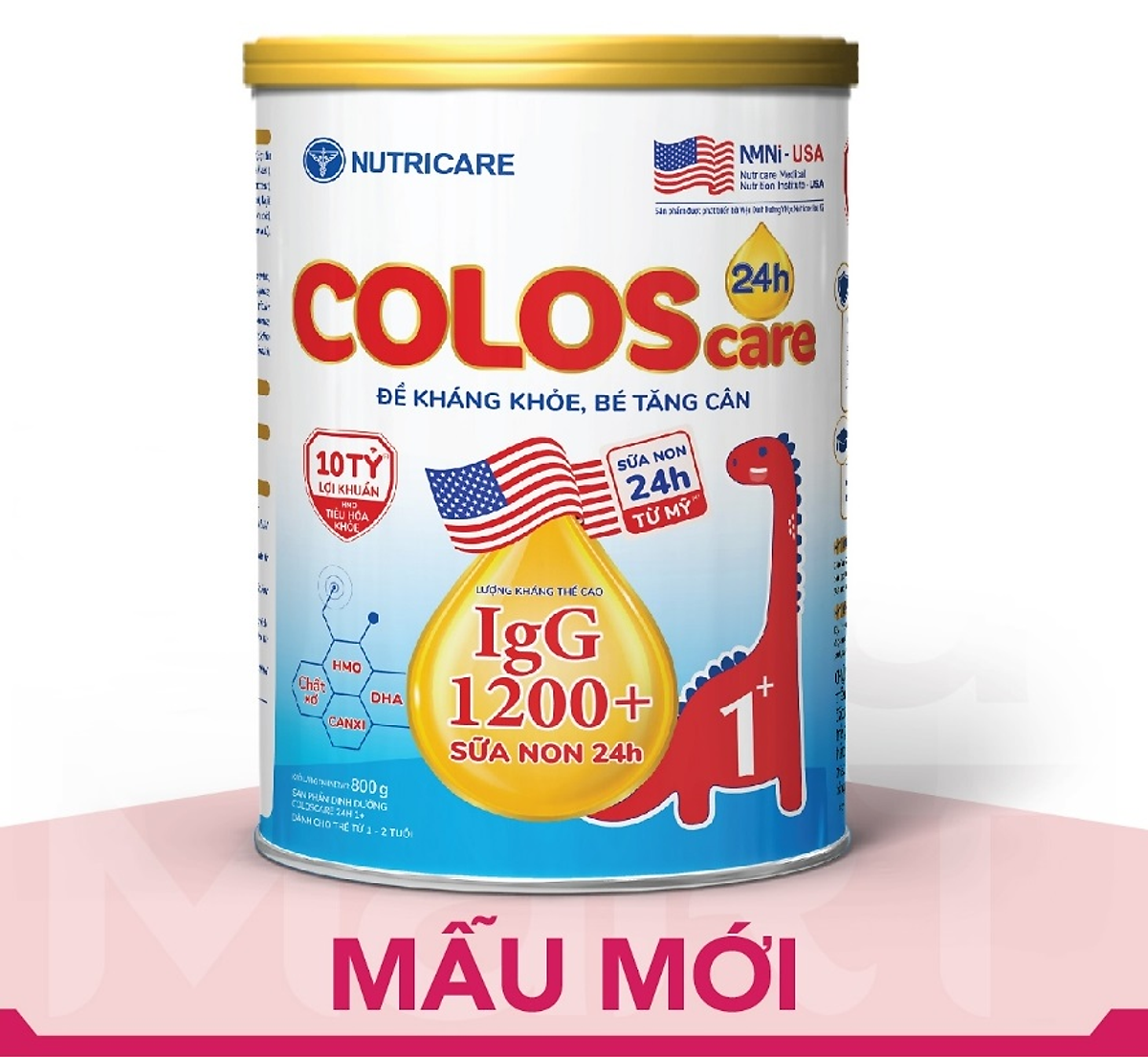 Sữa bột ColosCare 1+ 800g - Sữa non tăng cường miễn dịch của NutriCare