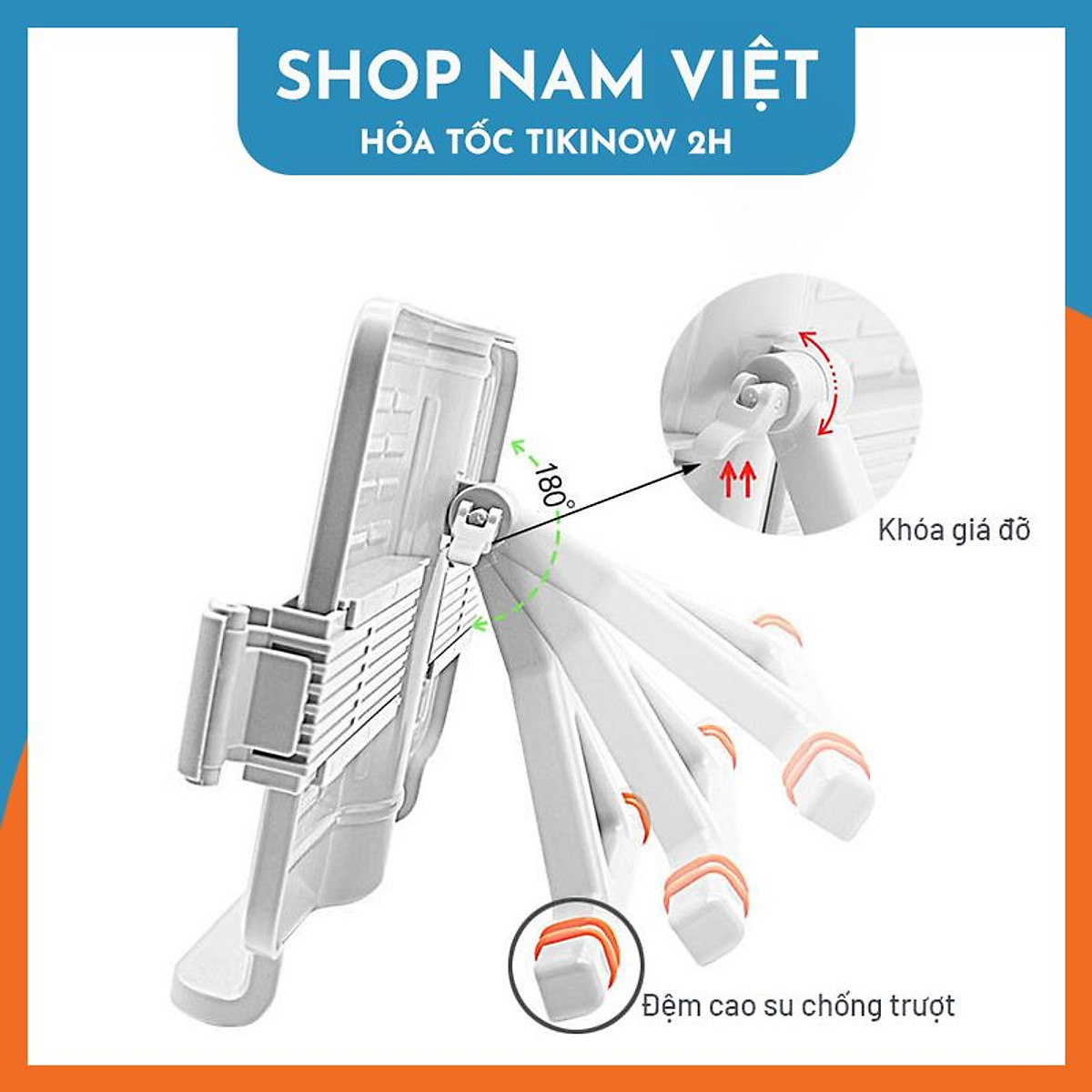 Giá Kẹp Đọc Sách Chống Cận Giá Đỡ Máy Tính Bảng Điều Chỉnh 180°