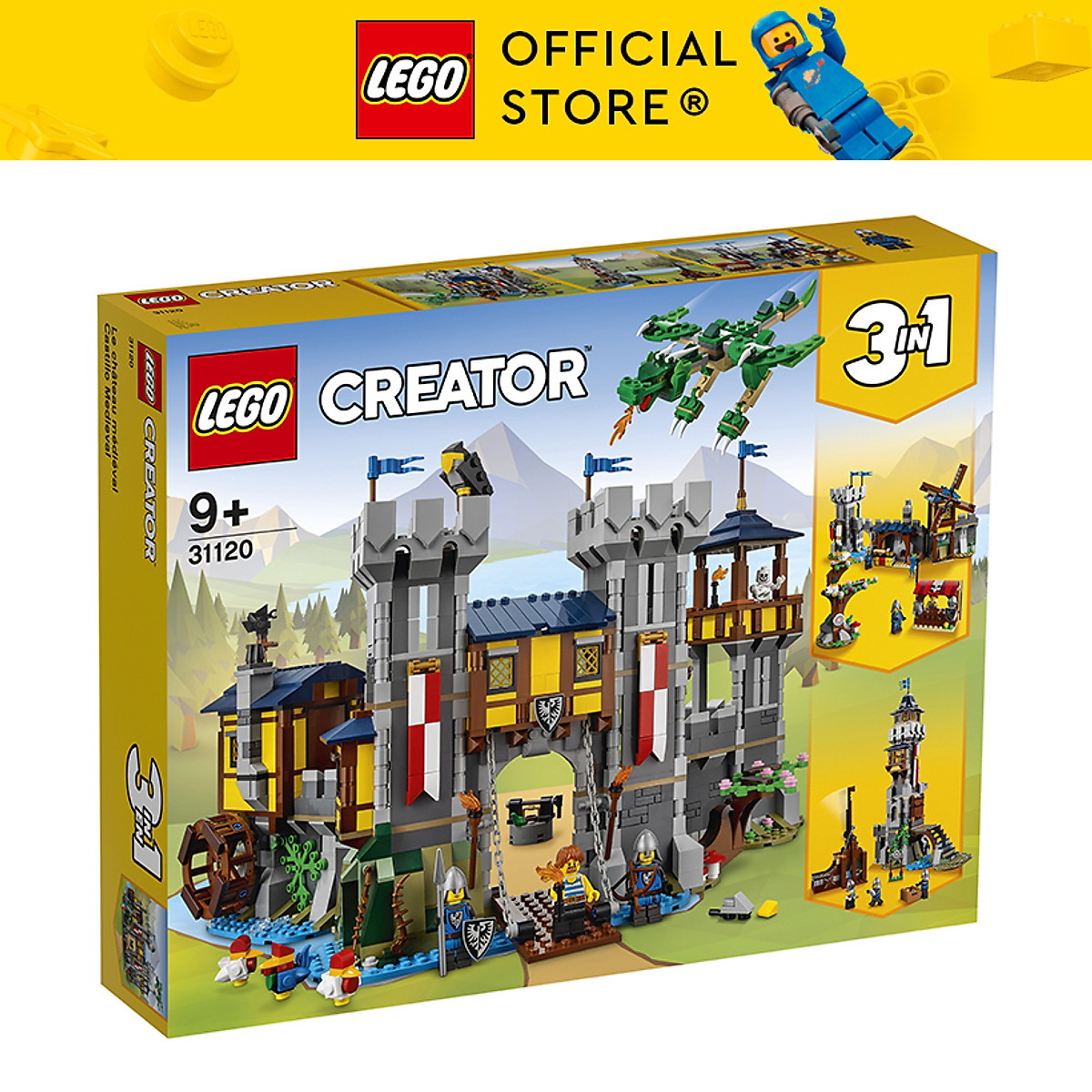 LEGO Creator 31120 Lâu đài thời trung cổ (1426 chi tiết) - Lắp ...