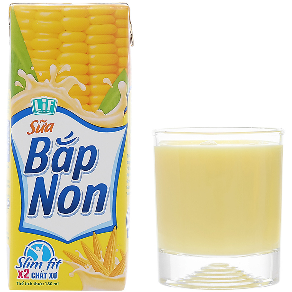 Thùng 24 Hộp Sữa Bắp Non LOF 180ml/hộp