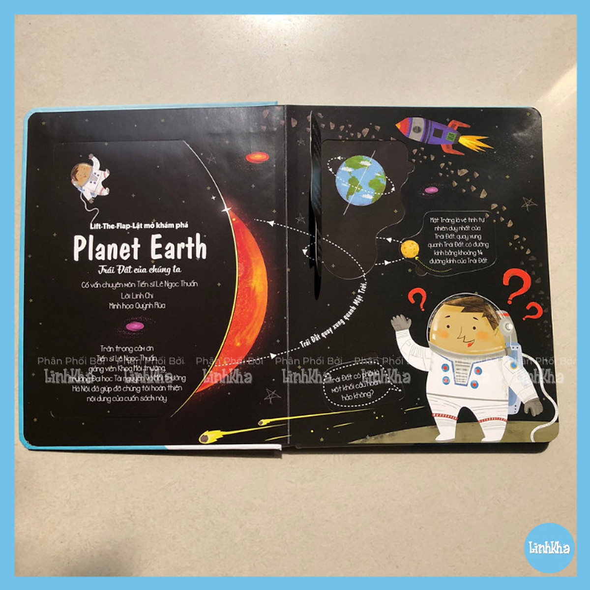 Sách Tương Tác Lật Mở Khám Phá - Trái Đất của chúng ta - Sách Lift The Flap - Planet Earth- Nhà phát hành Đinh Tị