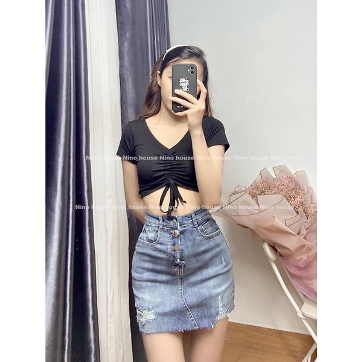 Chân váy jean nữ dáng dài thiết kế xẻ tà trước có 2 túi phong cách xinh xắn NHẬT LINH CV152 Lazadavn #33 Chân váy jean nữ dáng dài thiết kế xẻ tà trước có 2 túi phong cách xinh xắn NHẬT LINH CV152 Lazadavn