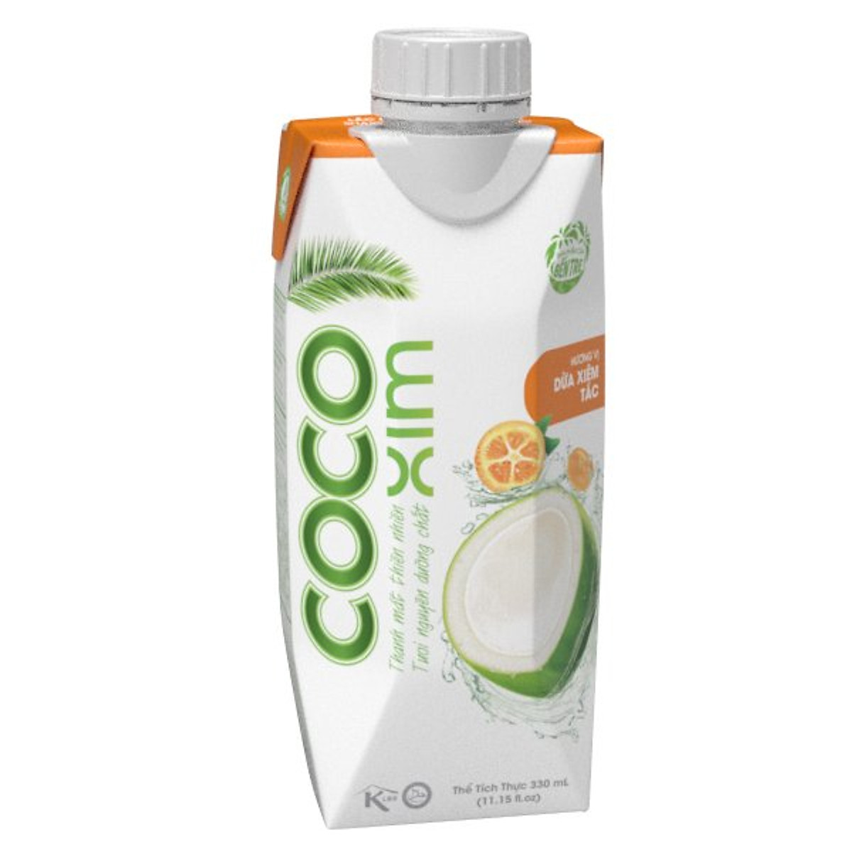 Thùng 12 Hộp Nước Dừa Cocoxim Tắc (330ml x12 Hộp)