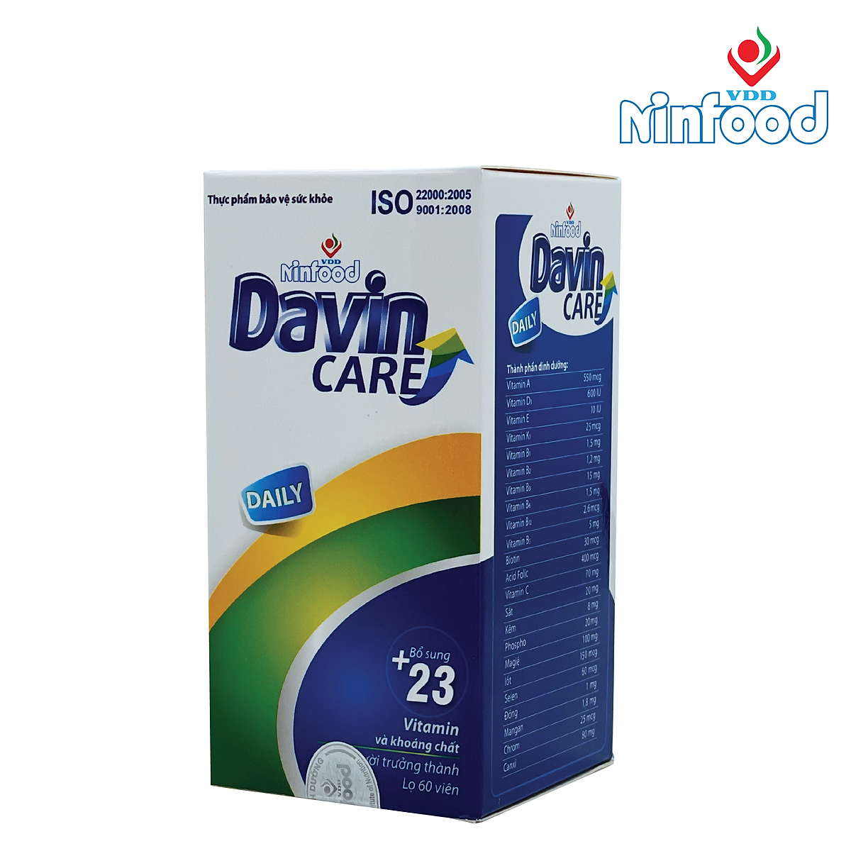 Davin care daily Vitamin và khoáng chất- Phục hồi sức khỏe- Viện dinh dưỡng quốc gia- Ninfood