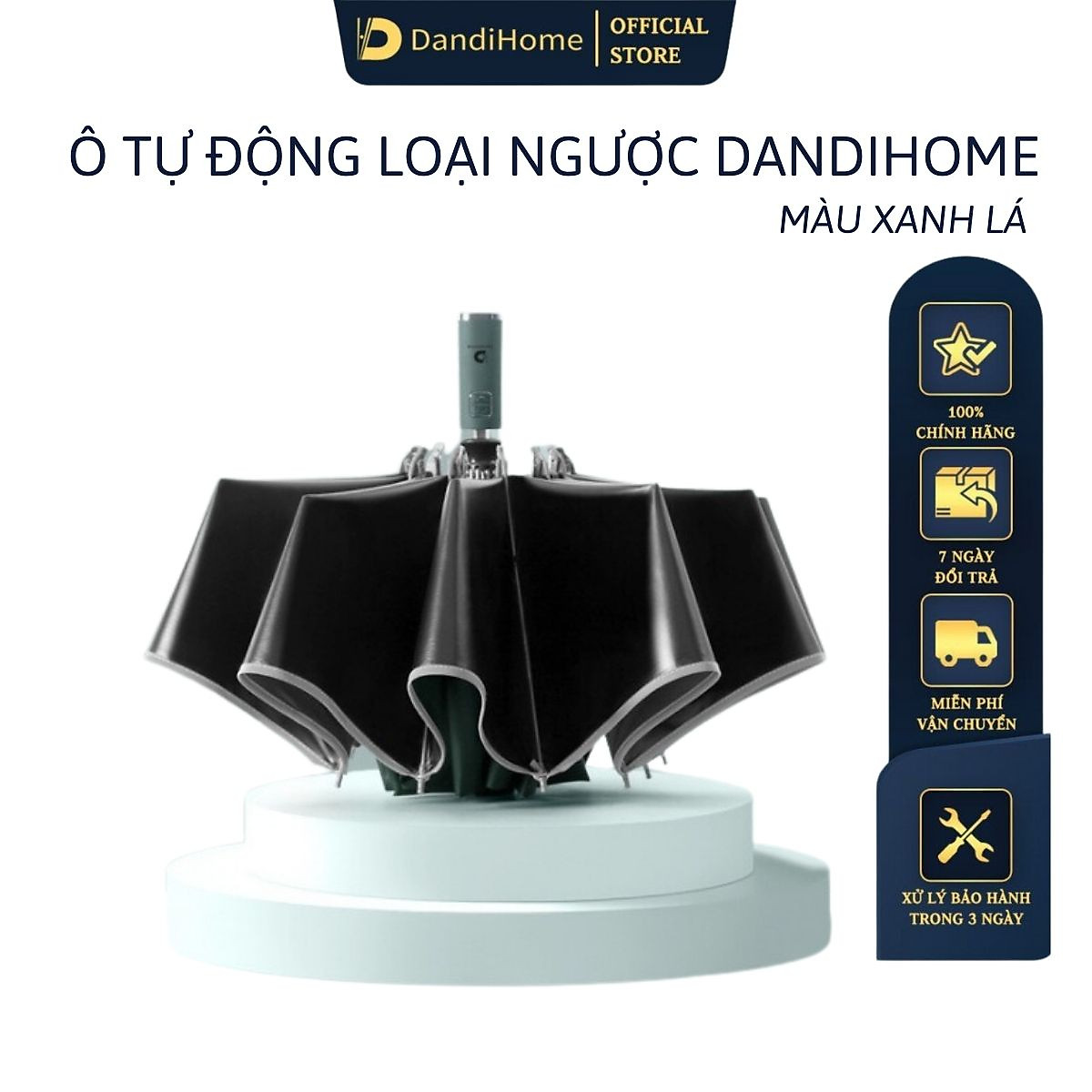 Mua Ô (dù) tự động 2 chiều cao cấp DandiHome chống UV - Xanh mint - Ngược tại DandiHome Việt Nam Mua Ô (Dù) Tự Động 2 Chiều Cao Cấp Dandihome Chống Uv - Xanh Mint - Ngược Tại Dandihome Việt Nam