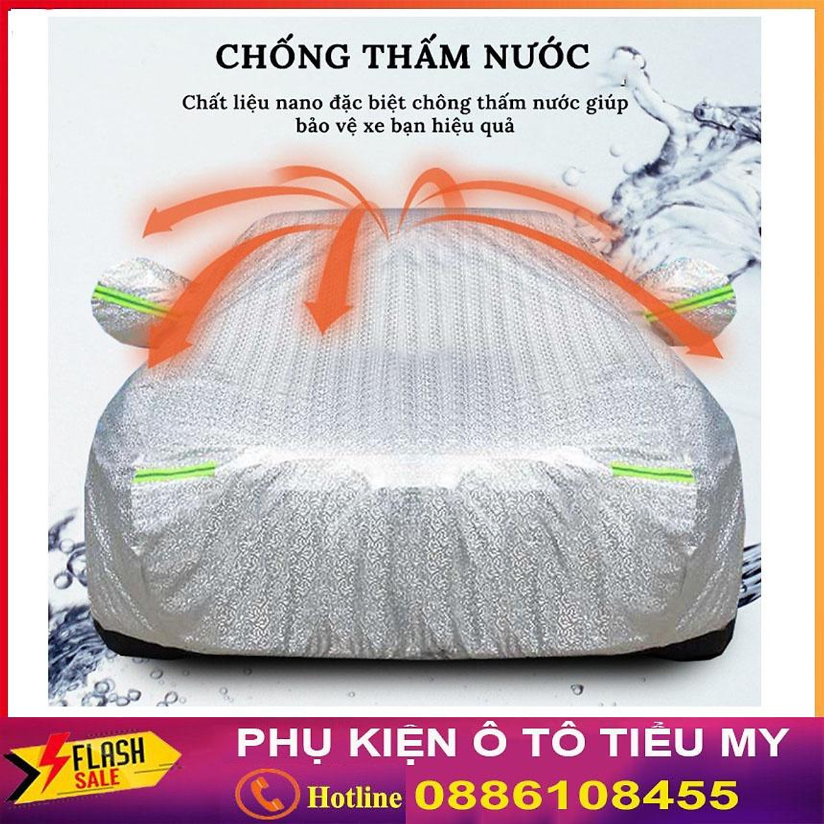 Bạt Phủ Xe Ô Tô Honda CRV, Brio, City, HRV, Accord, Civic, Jazz- Chất Liệu Bạt Tráng Nhôm 3 lớp