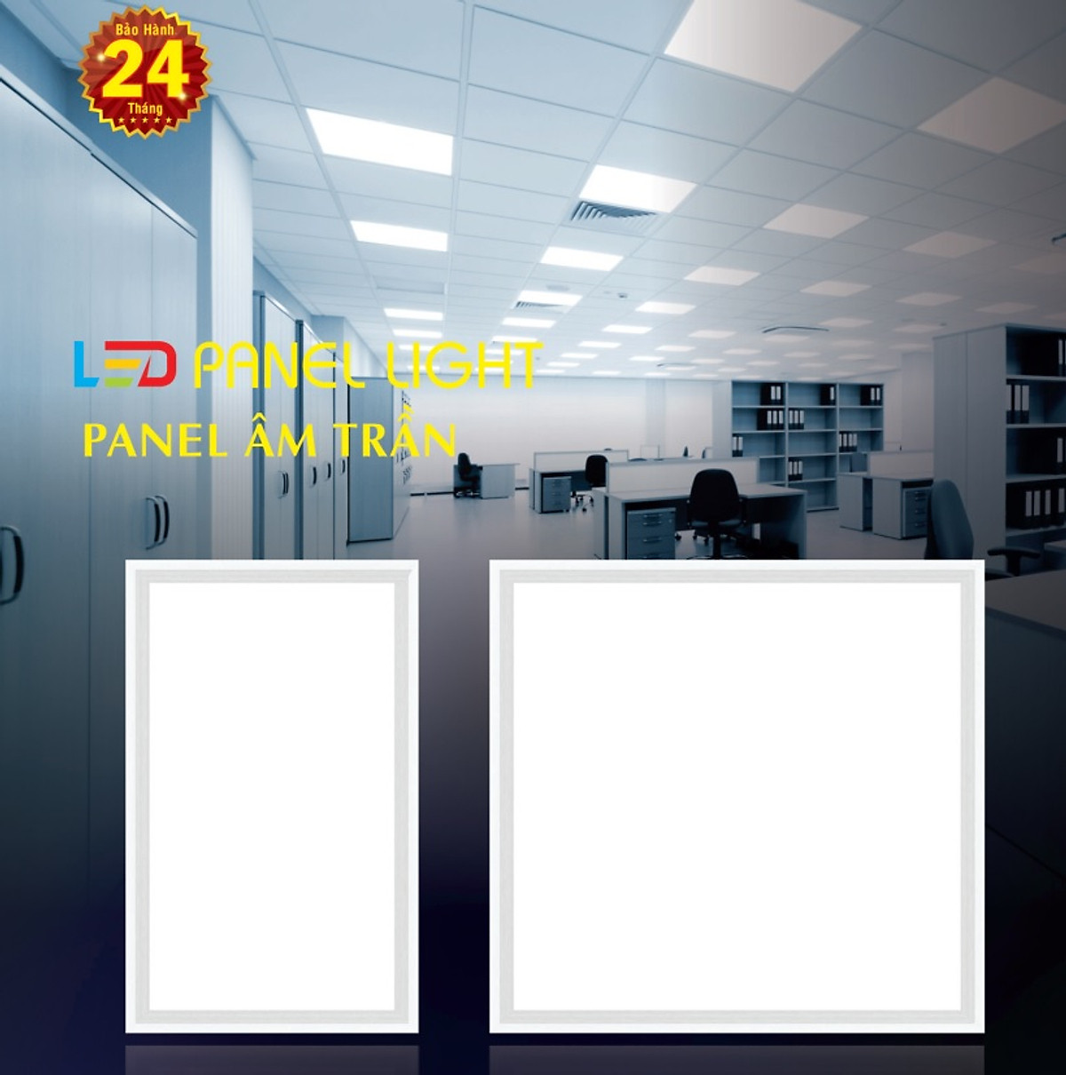Đèn Led Panel 600 X 600, 48W âm trần - Đèn trần
