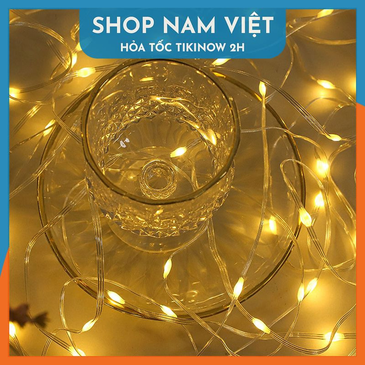 Đèn Led Đom Đóm Hạt Gạo Chống Nước Trang Trí Ngoài Trời, 8 Chế Độ Nháy