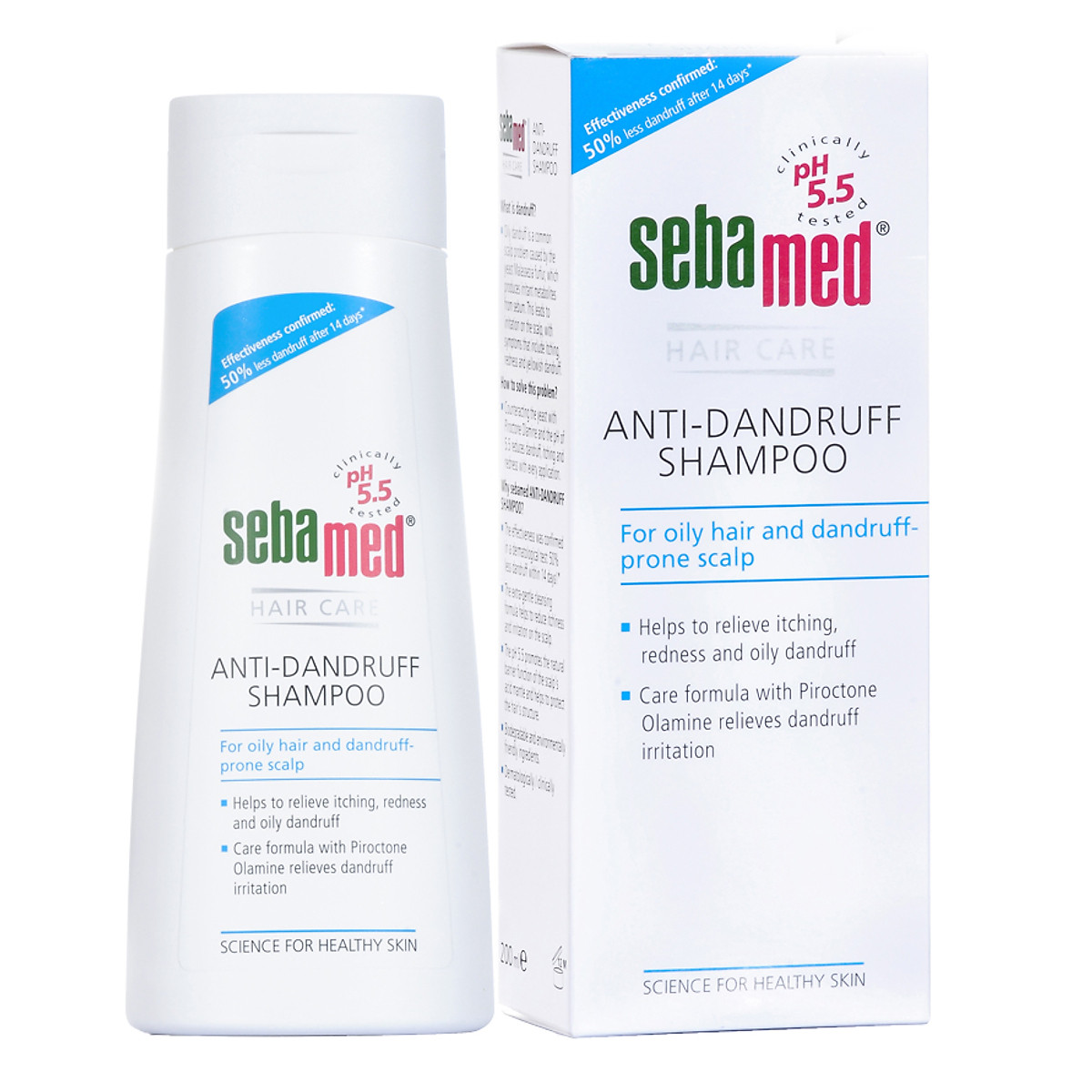 Dầu Gội hỗ trợ Trị Gàu pH5.5 Sebamed Anti-Dandruff Shampoo SSS03C (200ml)