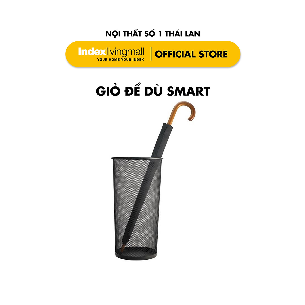 Giỏ Đựng Ô Dù SMART Màu Đen | Index Living Mall | Nhập khẩu Thái Lan