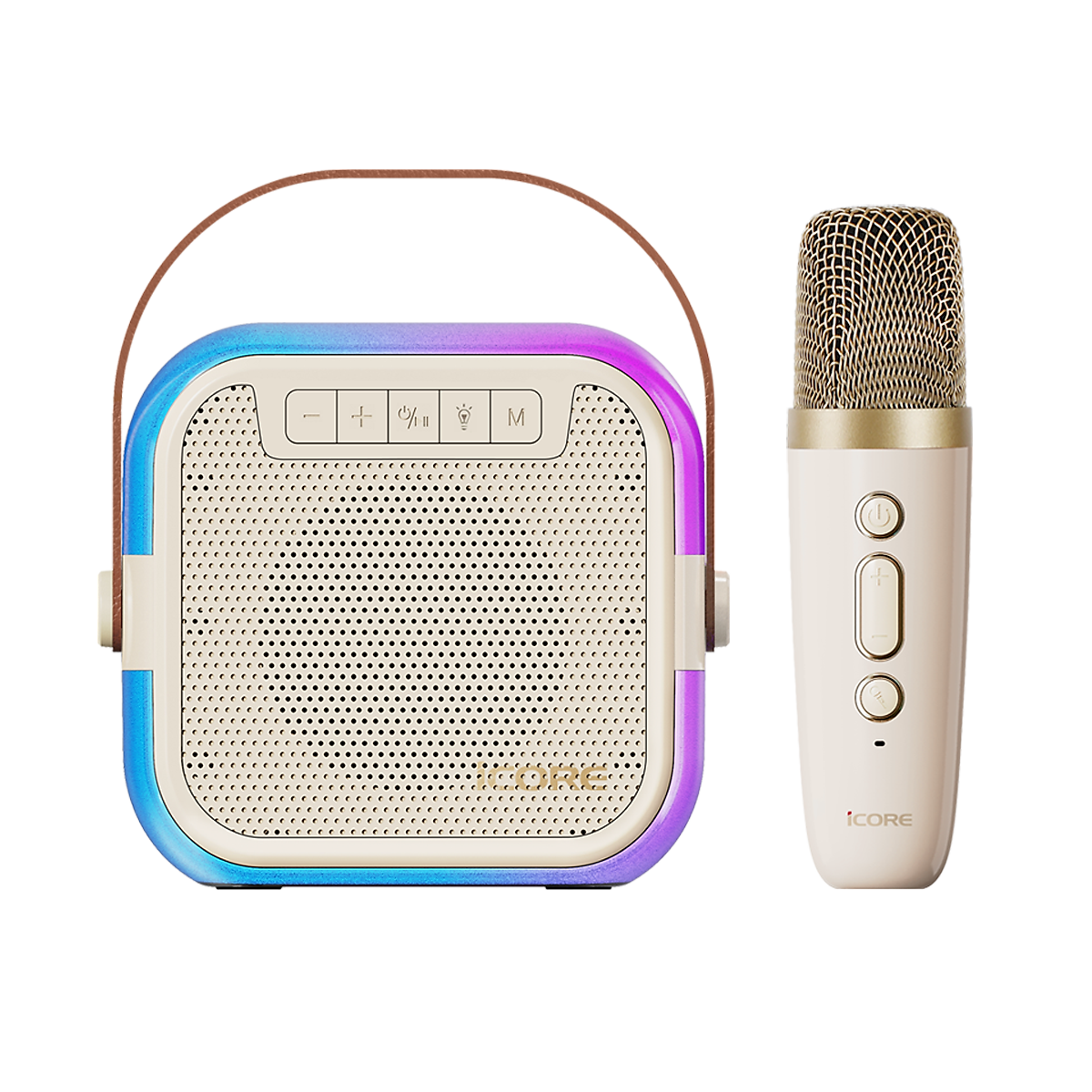 Bộ Loa Karaoke mini Bluetooth iCore ISM59 kèm 01 Micro - Hàng Chính Hãng