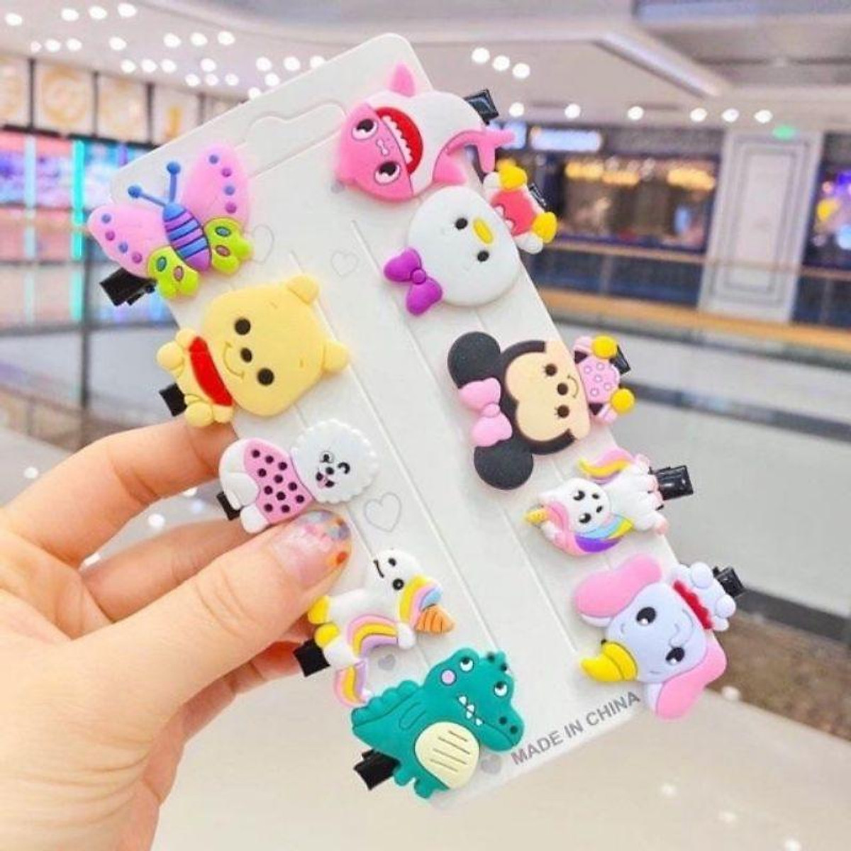 Set 10 kẹp tóc xinh xắn dễ thương phong cách Hàn Quốc cho bé gái