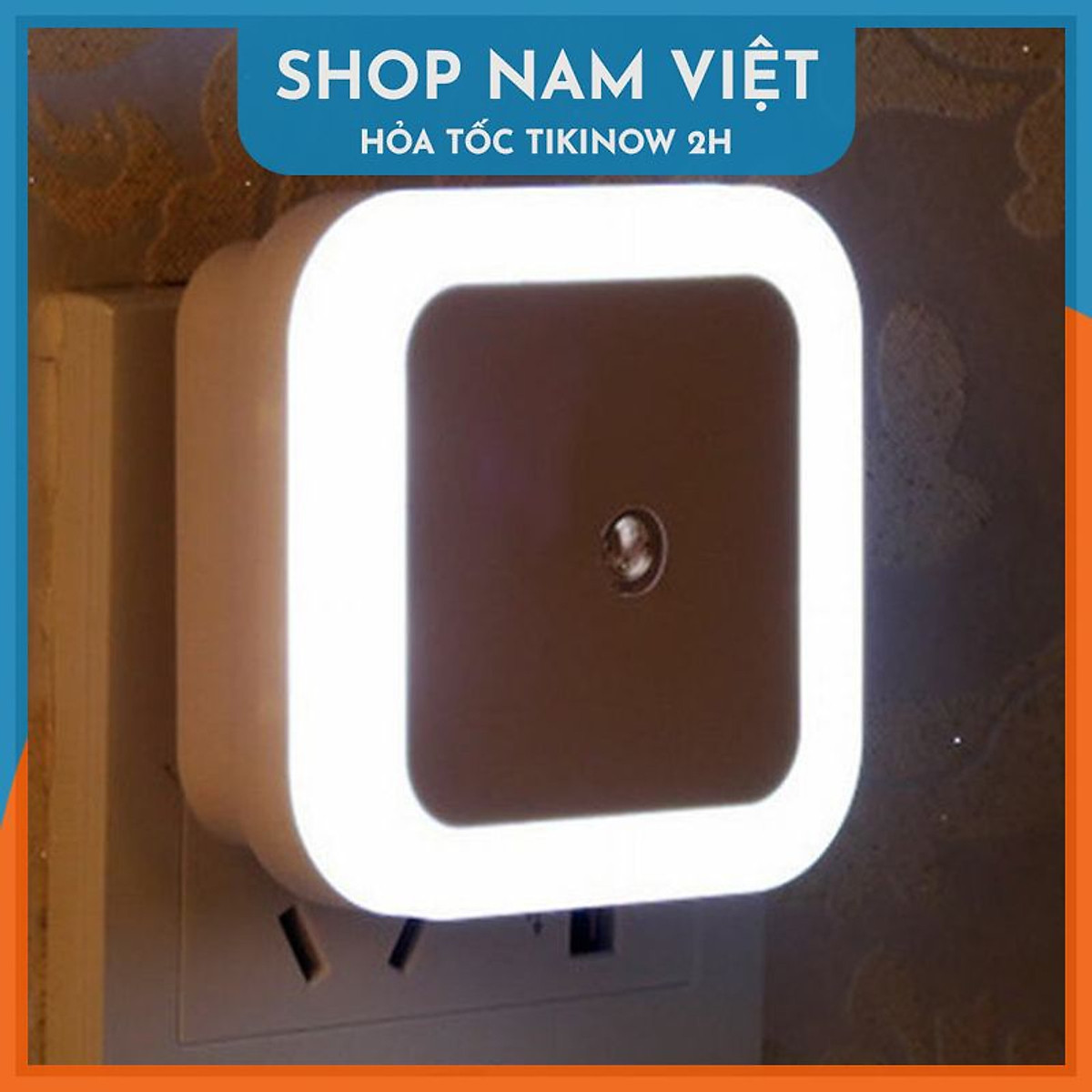 Đèn Ngủ Cảm Biến Ánh Sáng Tự Bật Ban Đêm, Ánh Sáng Dịu, Tiết Kiệm Điện