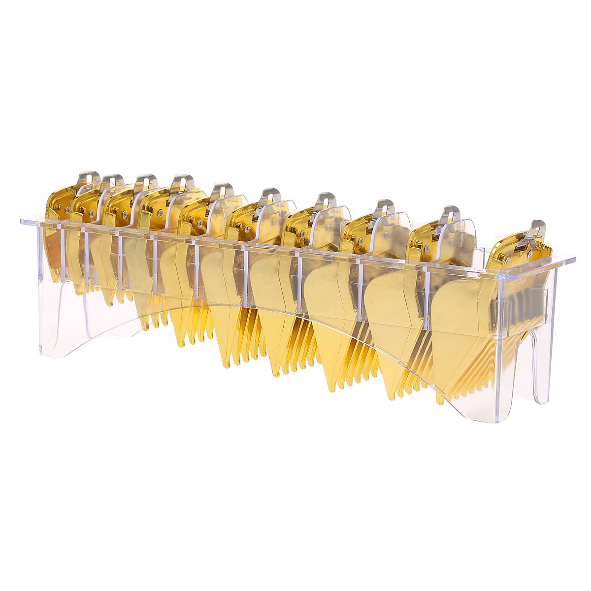 Mua 10pcs Cutting Guide Comb Hair Clipper Limit Comb Guide Attachment Set with Comb Holder for Electric Hair Trimmer Shaver Mua 10pcs Cutting Guide Comb Hair Clipper Limit Comb Guide Attachment Set with Comb Holder for Electric Hair Trimmer Shaver