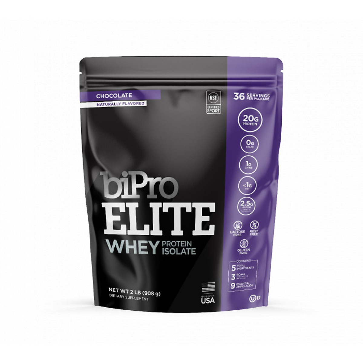 Tăng cơ Whey Protein 100 Isolate BiPro Elite Chứng nhận "NSF Certified