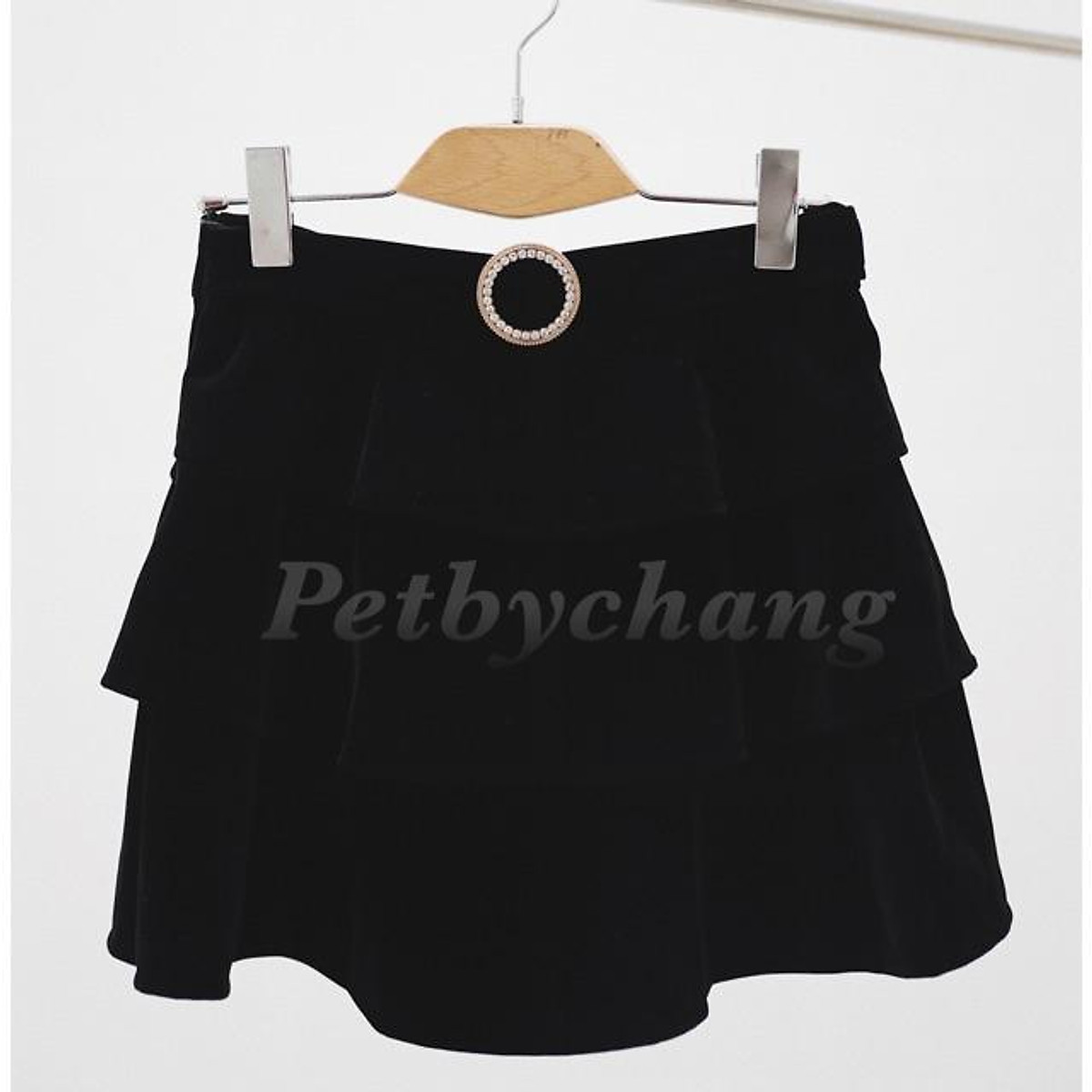 Chân váy nhung Top Fashion chân váy xòe 4 tầng bản cạp to màu Đen 3 size S  M L161  HolCim  Kênh Xây Dựng Và Nội Thất