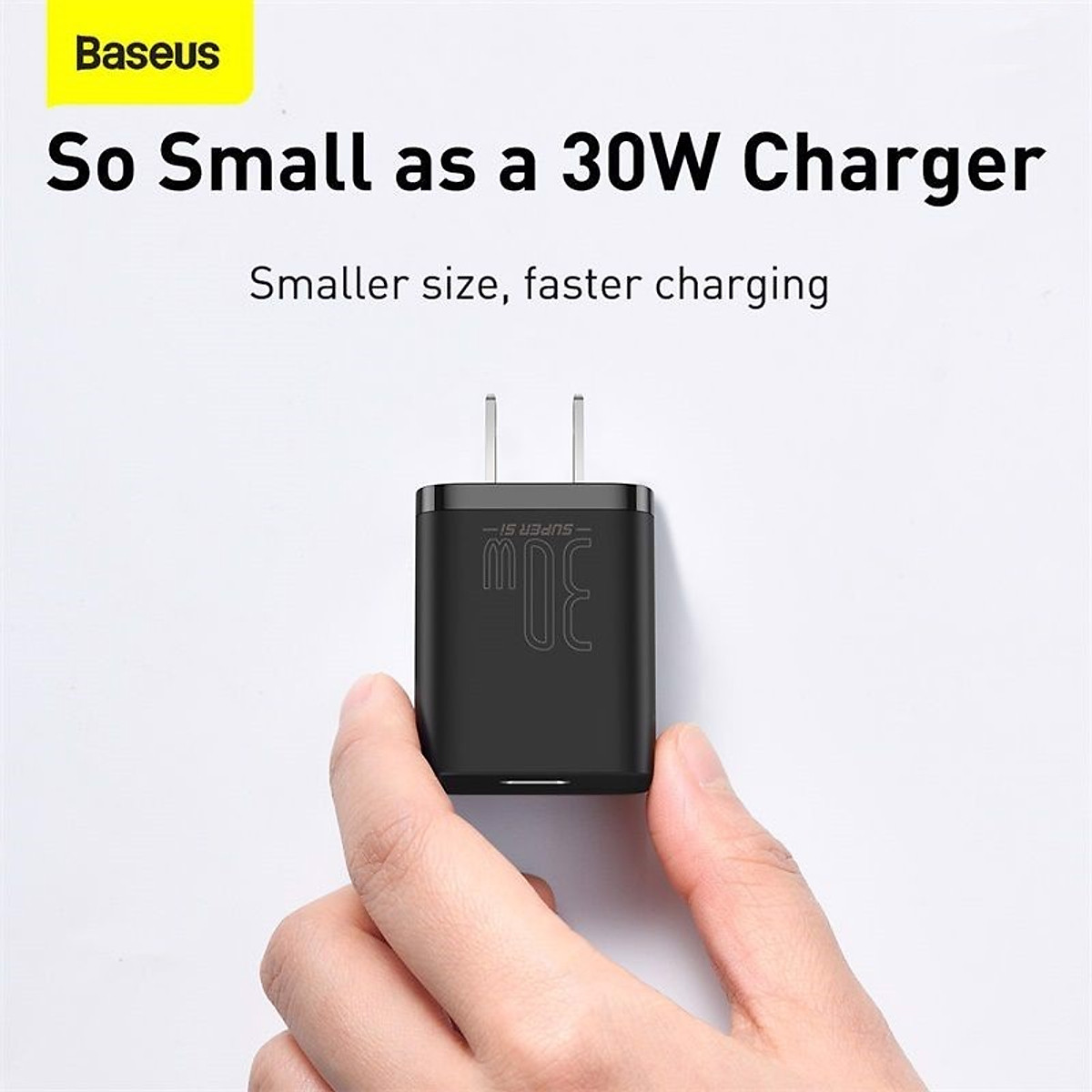 Củ sạc nhanh Baseus 30W, Củ sạc Baseus Si 30W, Củ sạc Baseus Super Si Quick Charger 30W dùng cho iPhone/ Samsung/ OPPO... (30W, Type C, PD/ QC3.0 Quick charger) - Hàng chính hãng