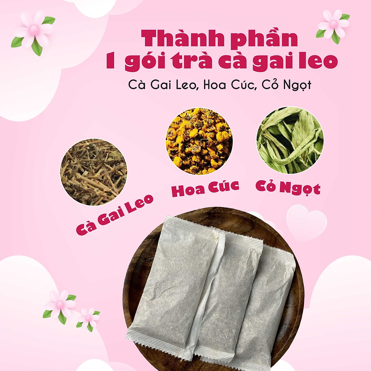 Trà cà gai leo túi lọc thải độc gan, cà dây leo của siêu thị thiên nhiên