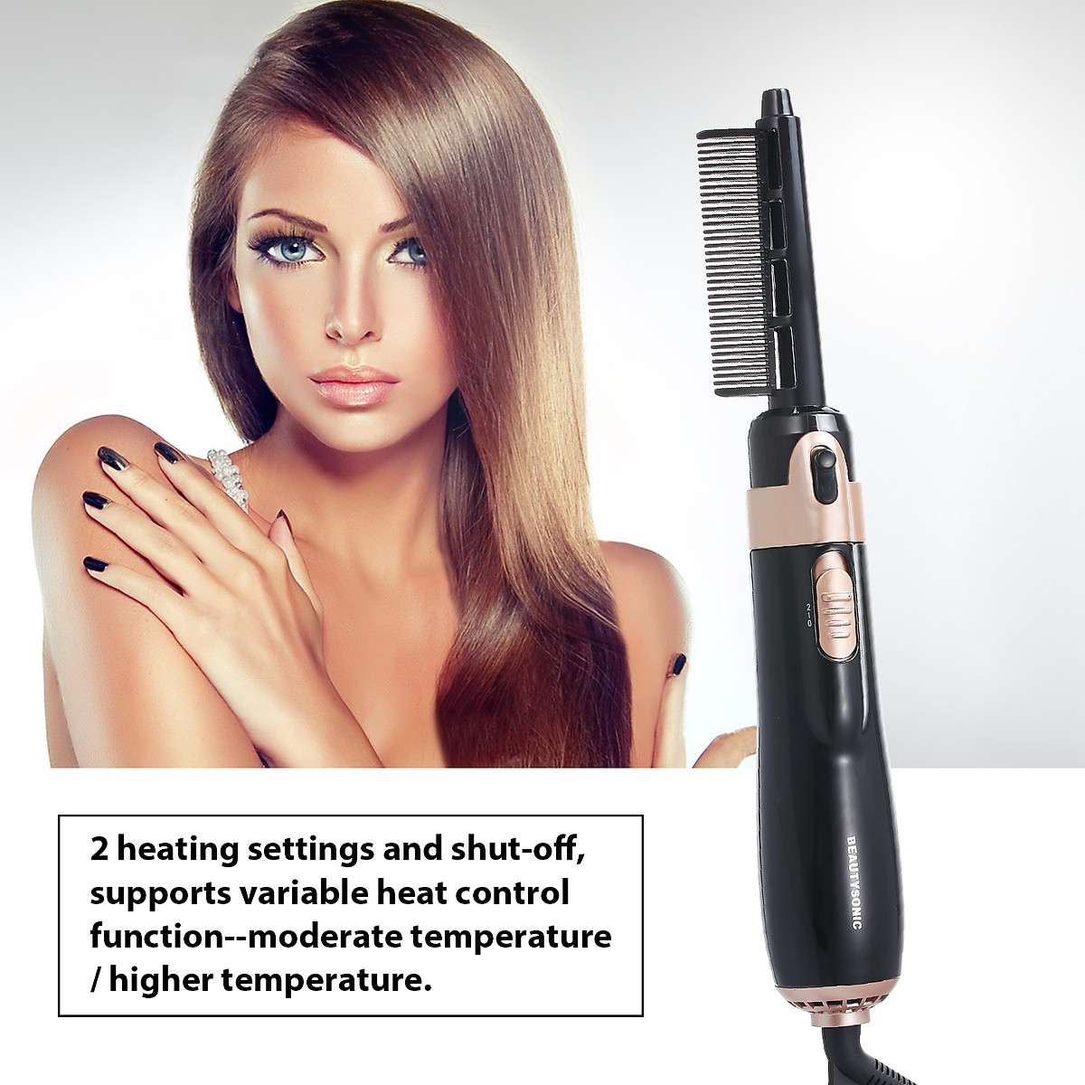 Mua 4 in 1 Hair Dryer Styler and Volumizer Hair Curler Straightener Blow  Dryer Brush Rotating Blow Dryer Comb