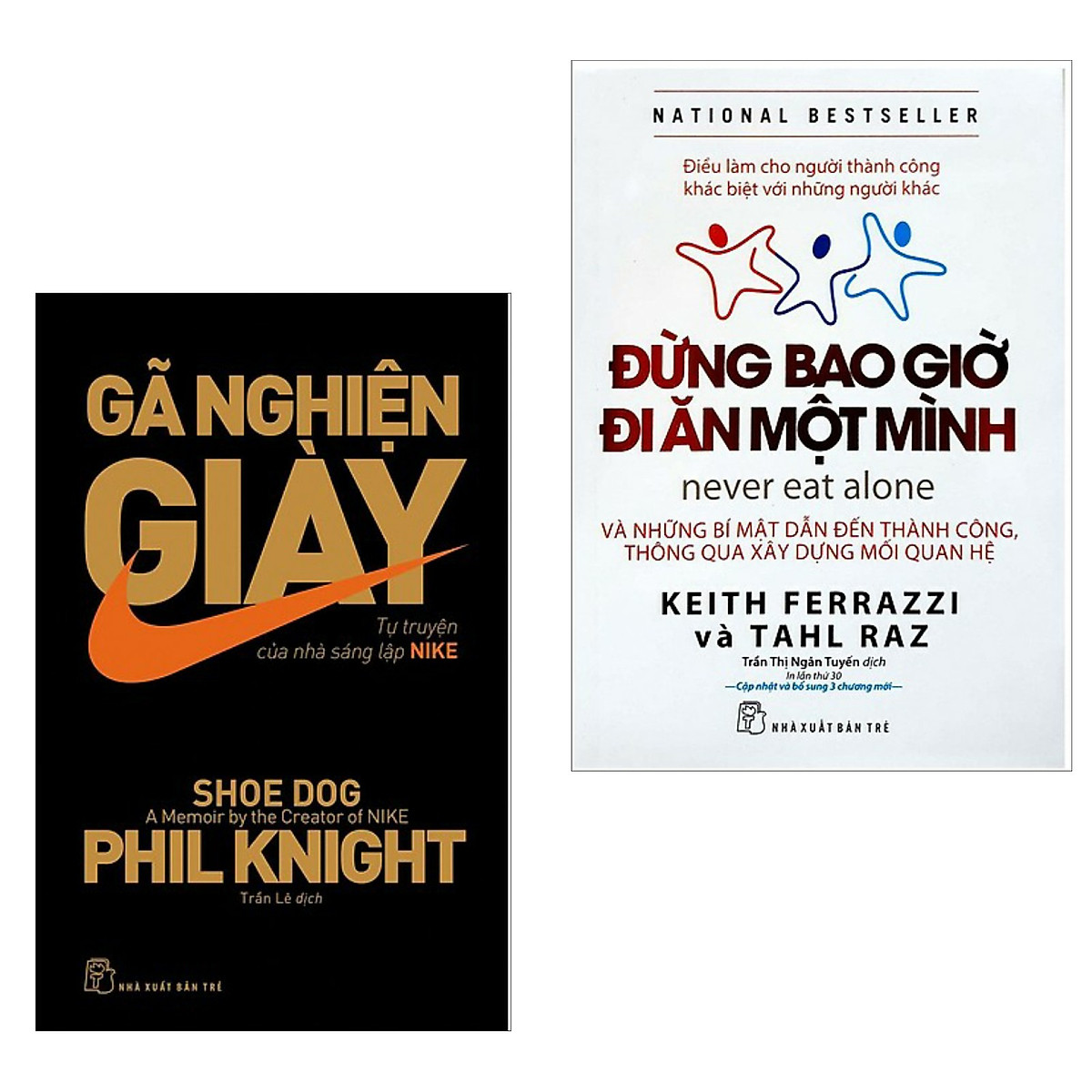 Combo Sách Kinh Tế Truyền Cảm Hứng Hay Nhất Mọi Thời Đại: Gã Nghiện Giày - Tự Truyện Của Nhà Sáng Lập NIKE + Đừng Bao Giờ Đi Ăn Một Mình (Bí Kíp Gây Dựng Thành Công Bền Vững Của Mọi Doanh Nhân / Tặng Kèm Bookmark Happy Life)