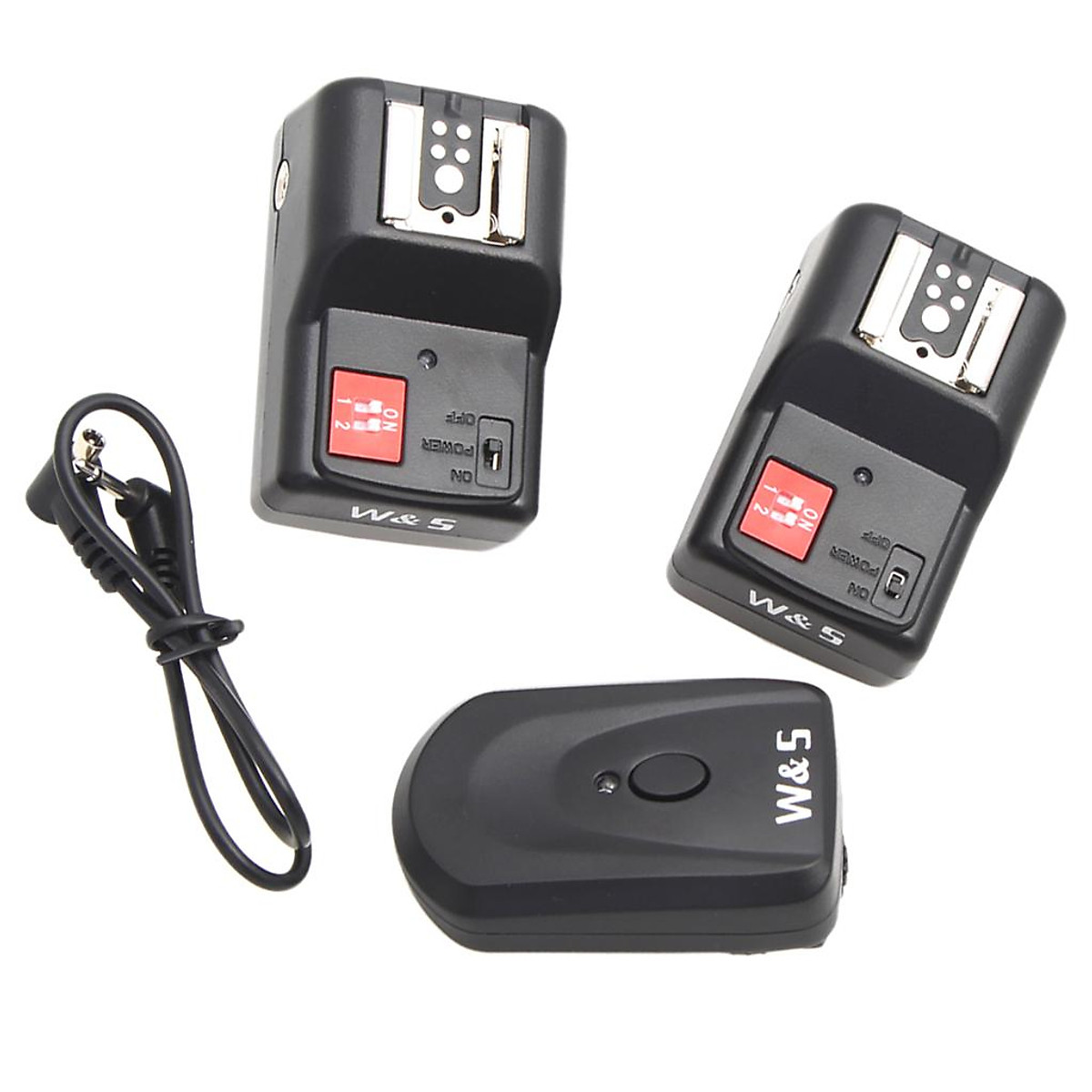 Mua PT-04GY 4 CH Channels Wireless/Radio Flash Trigger + 2 Receivers for  Canon Nikon DSLR Camera