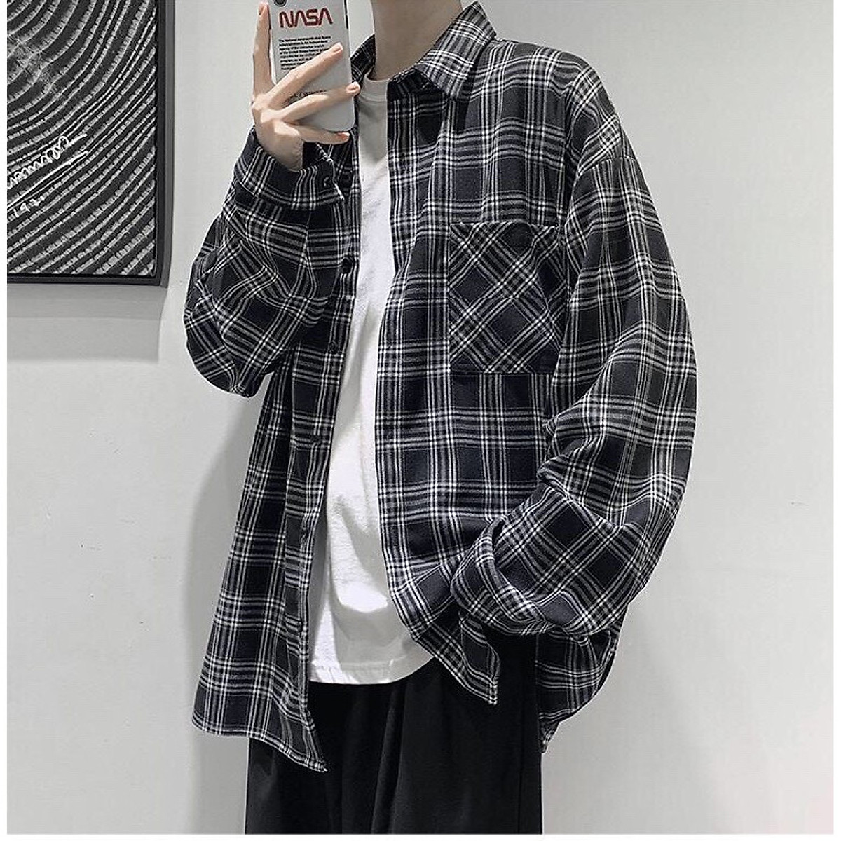 Áo sơ mi tay ngắn nam nữ form rộng sơ mi cổ vest unisex tay lỡ #28 Áo sơ mi tay ngắn nam nữ form rộng sơ mi cổ vest unisex tay lỡ