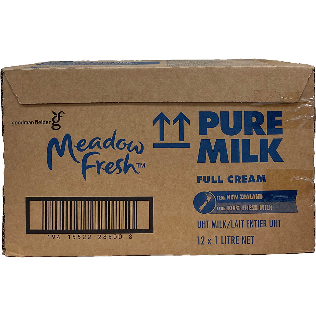 Thùng 12 hộp Sữa tươi tiệt trùng nguyên kem Meadow Fresh 1L hàng New Zealand