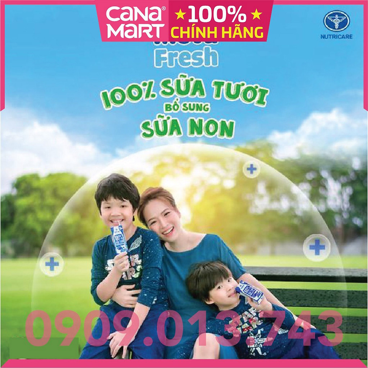 Thùng sữa tươi Nutricare Meta Fresh Ít Đường sữa non tăng cường miễn dịch