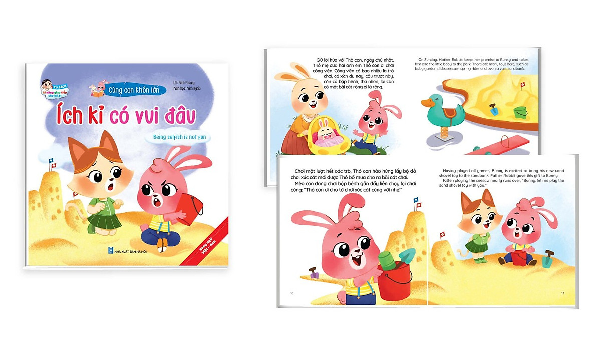Tủ sách kỹ năng giao tiếp cho bé - Bộ 10 cuốn truyện tranh song ngữ 
