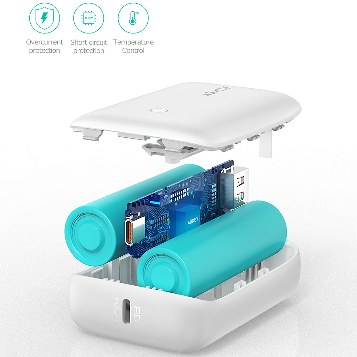 Pin Sạc Dự Phòng Aukey PB-N83S 10.000mAh, Sạc Nhanh Power Delivery 18W và Quick Charge 3.0 18W - Hàng Chính Hãng