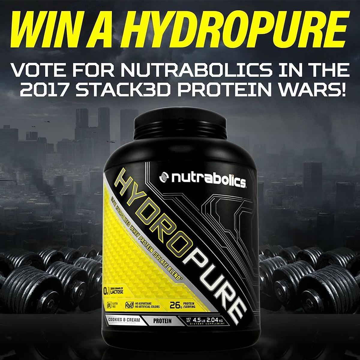 Hydropure Whey Hydrolyzed 100% Nutrabolics Hydropure Hydrolyzed Whey Protein 4.5 Lbs Sữa Dinh Dưỡng Tăng
