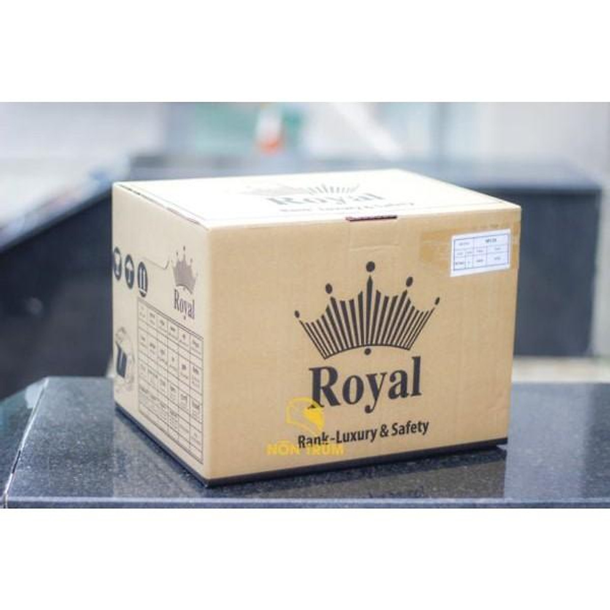 Nón bảo hiểm 3/4 ROYAL M20C vàng nghệ bóng