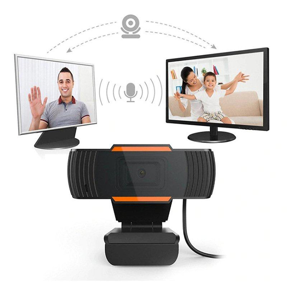 Webcam Máy Tính kẹp, Camera Có Mic 1080p Cho Laptop Học Online ...