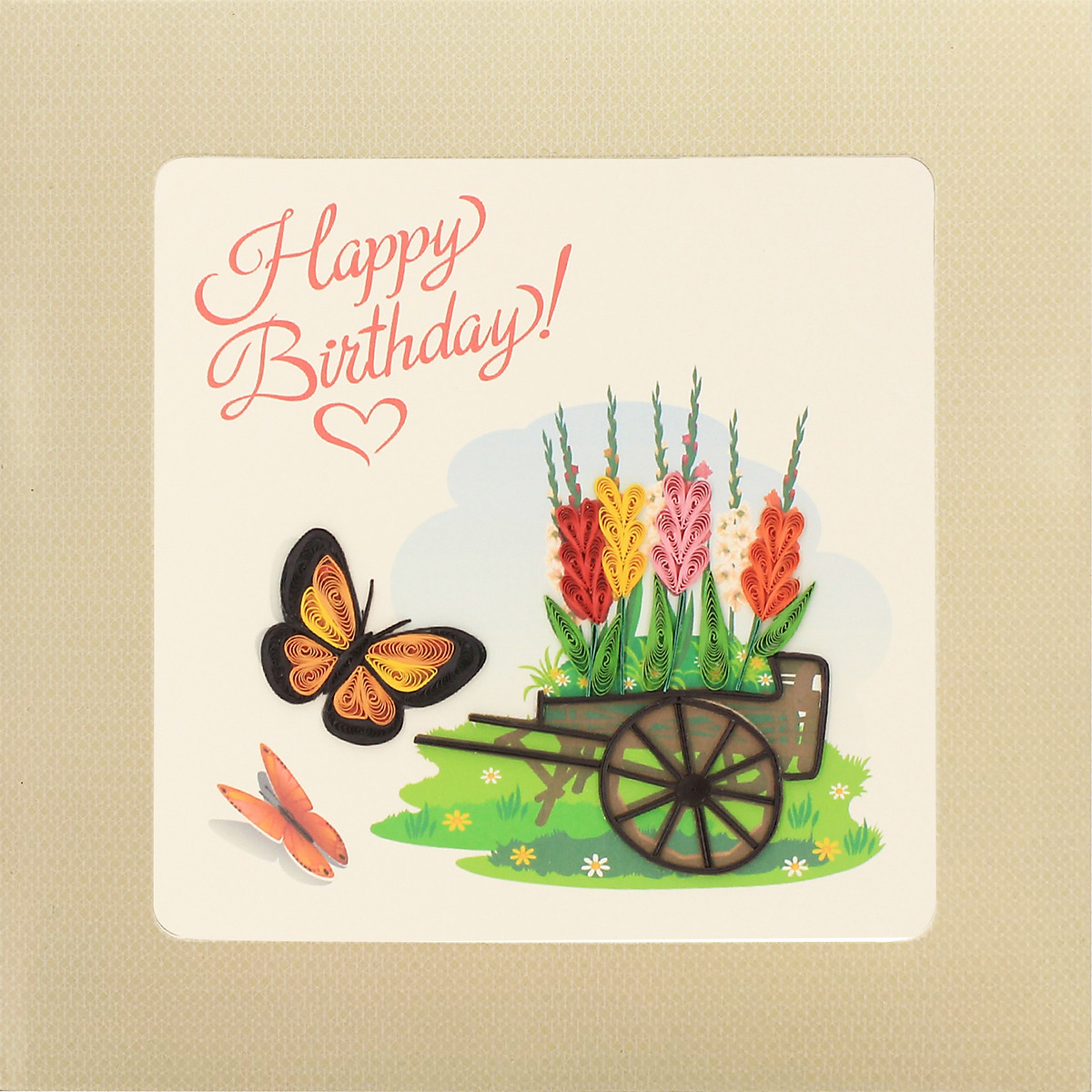 Thiệp Chúc Giấy Xoắn Thủ Công (Quilling Card) Chúc Mừng Sinh Nhật ...