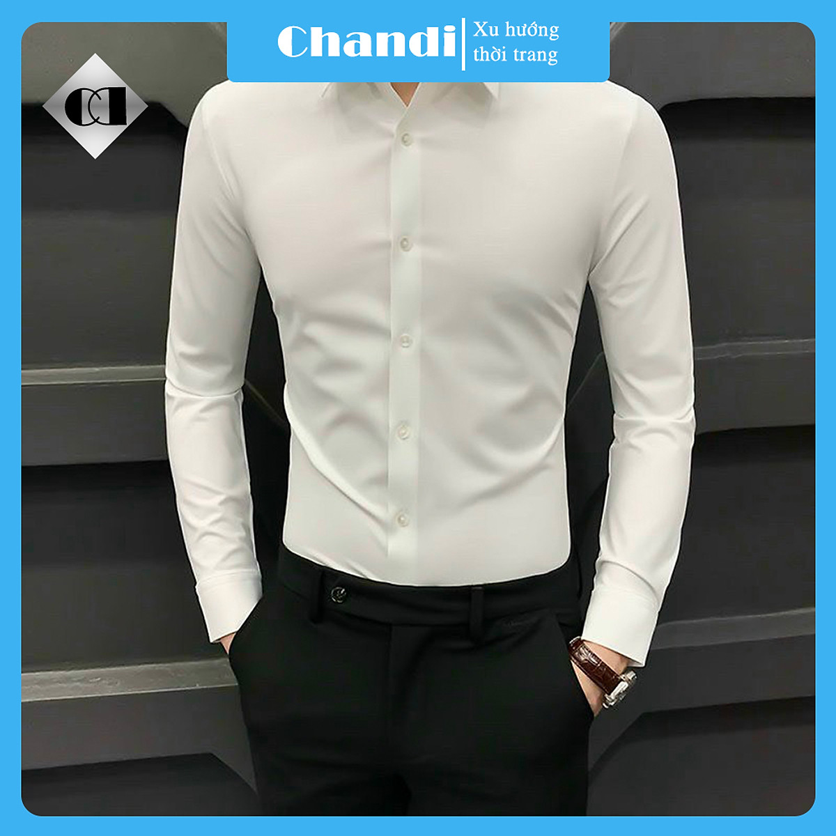 Mua Áo Sơ Mi Nam lụa trơn cao cấp Thương Hiệu Chandi, xu hướng mới nhất năm 2022 mẫu SM22 - XL - Trắng trơn tại CHANDI OFFICIAL STORE Mua Áo Sơ Mi Nam Lụa Trơn Cao Cấp Thương Hiệu Chandi, Xu Hướng Mới Nhất Năm 2022 Mẫu Sm22 - Xl - Trắng Trơn Tại Chandi Official Store
